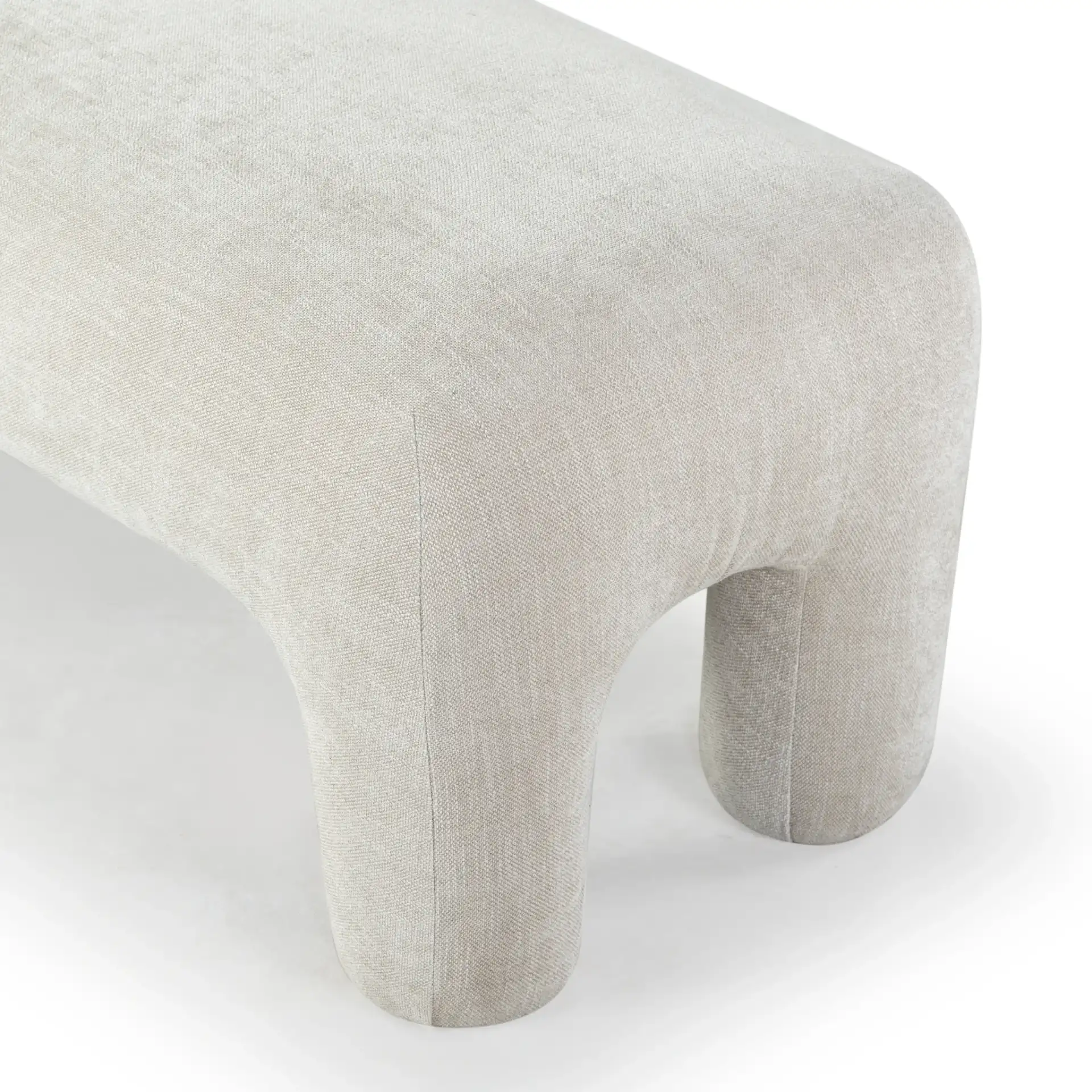 Tamlyn Bench in Beige in a styled room