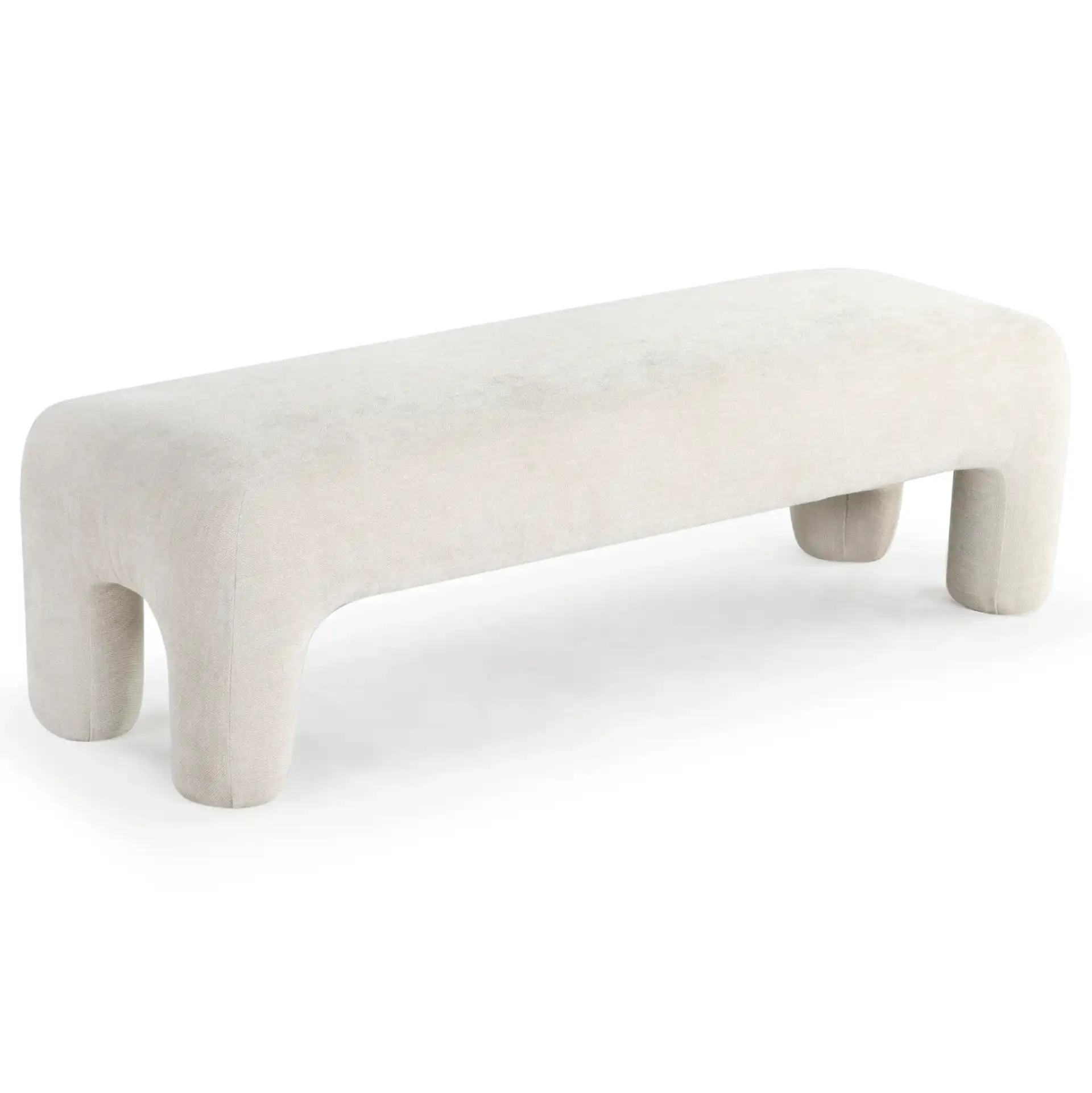 Tamlyn Bench in Beige, detail view