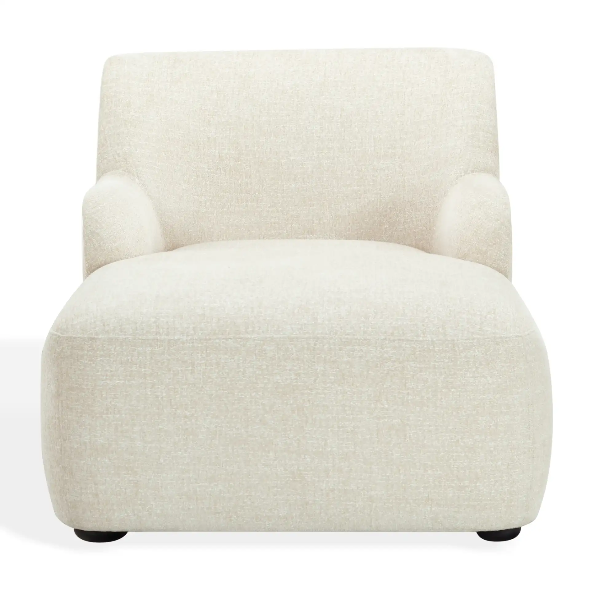 Frederici Chaise Lounge in Brown, detail view
