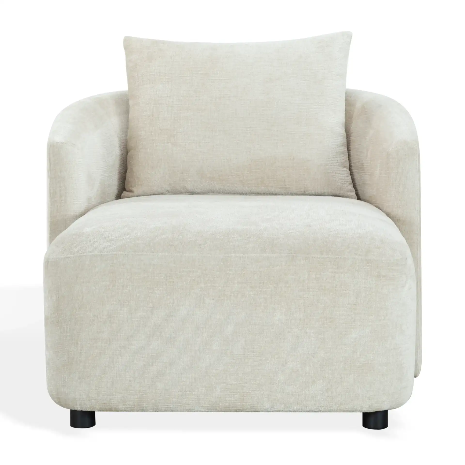 Gwendelyn Chaise Lounge in Olive Green, detail view