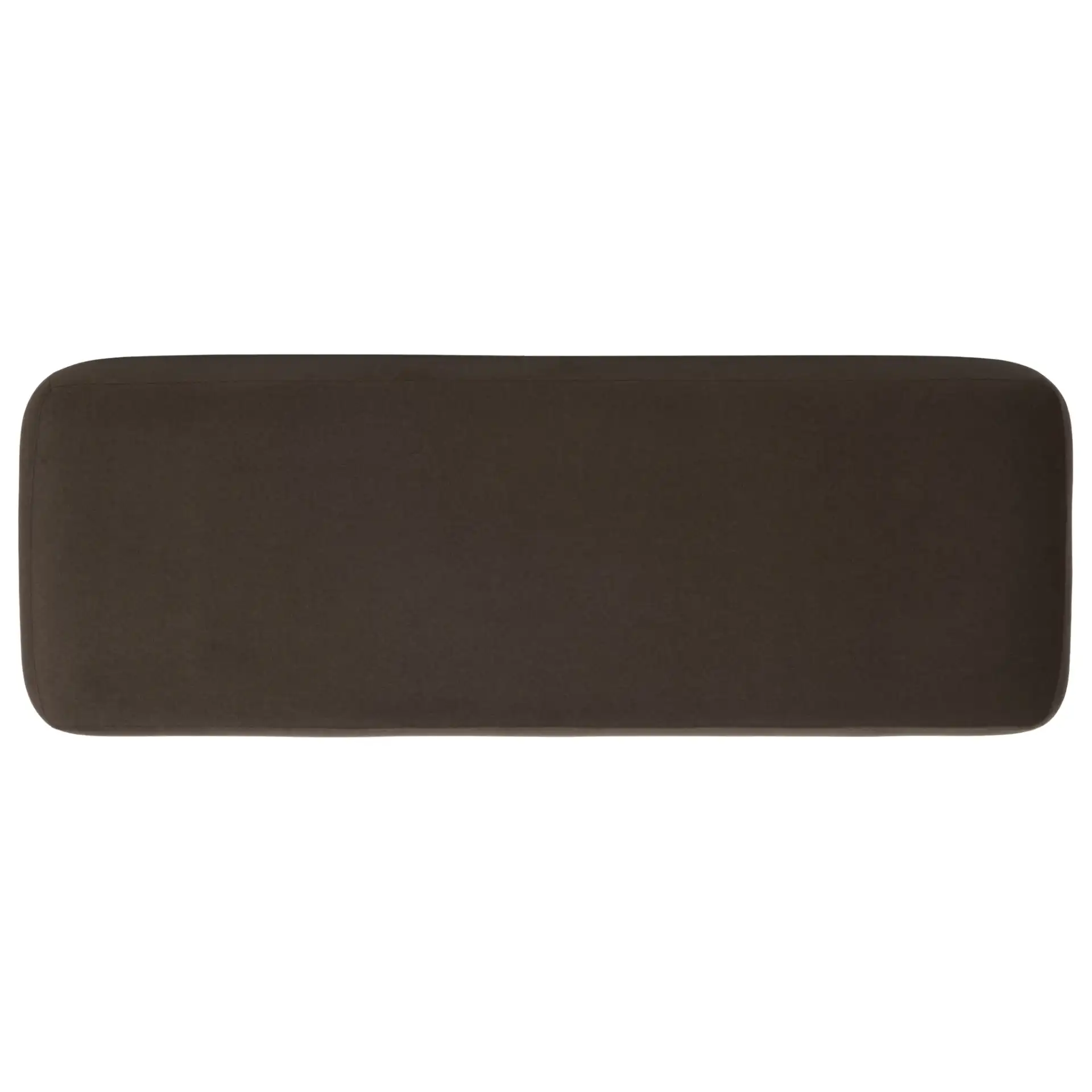 Tessamaria Velvet Bench in Brown, detail view