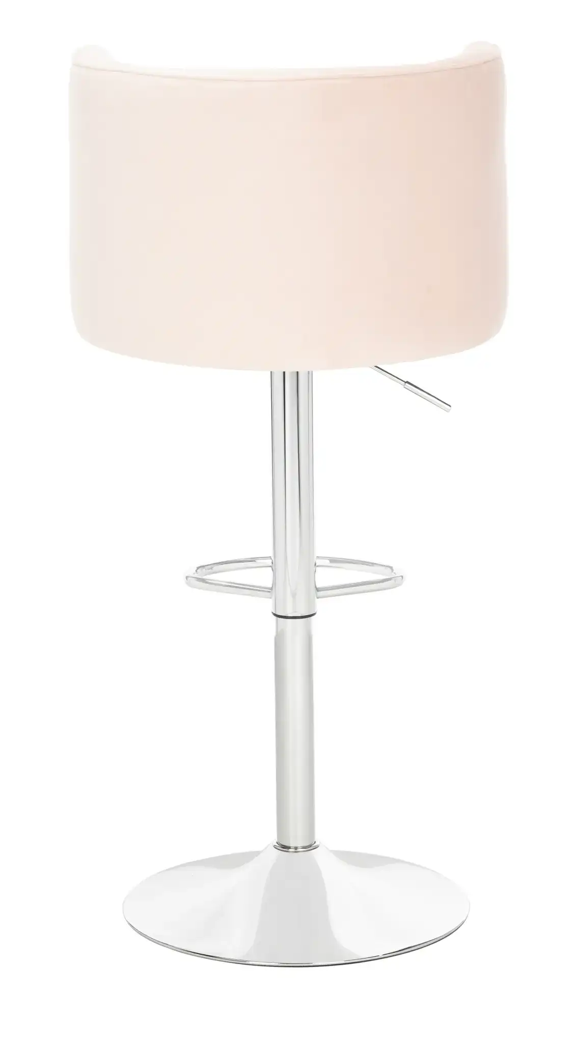 Zayna Adjustable Barstool in Light Gray, detail view