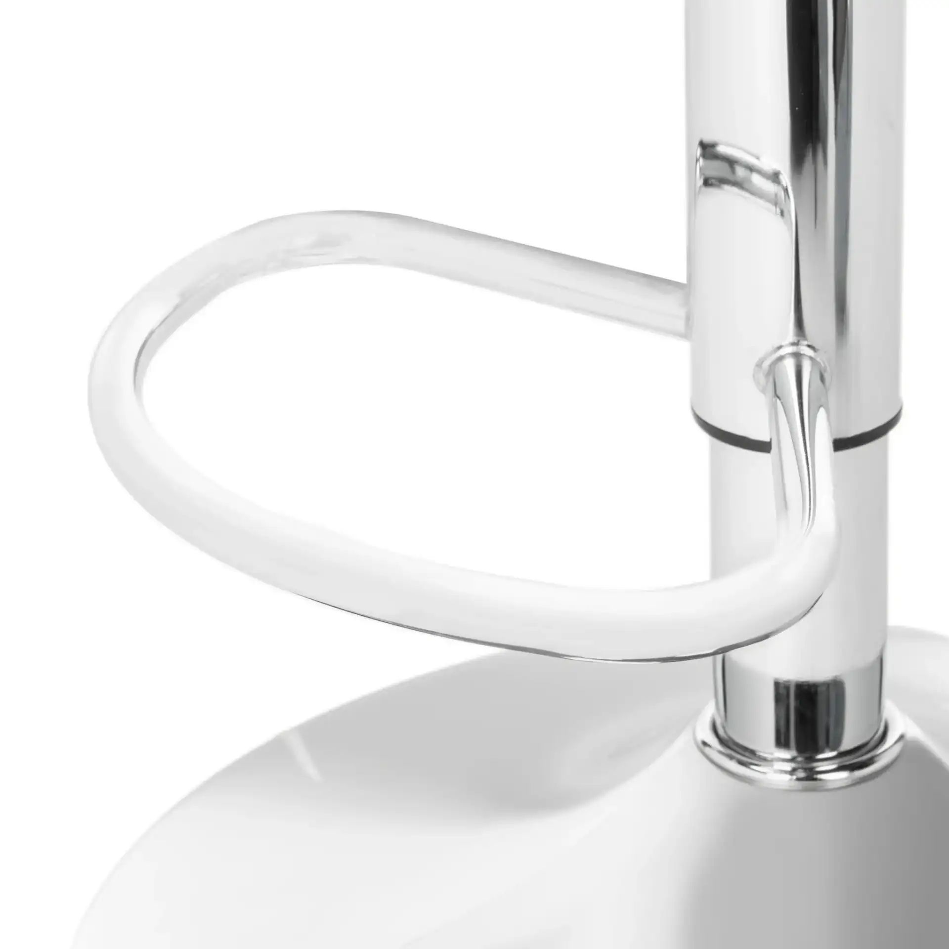 Zayna Adjustable Barstool in Light Gray in a styled room