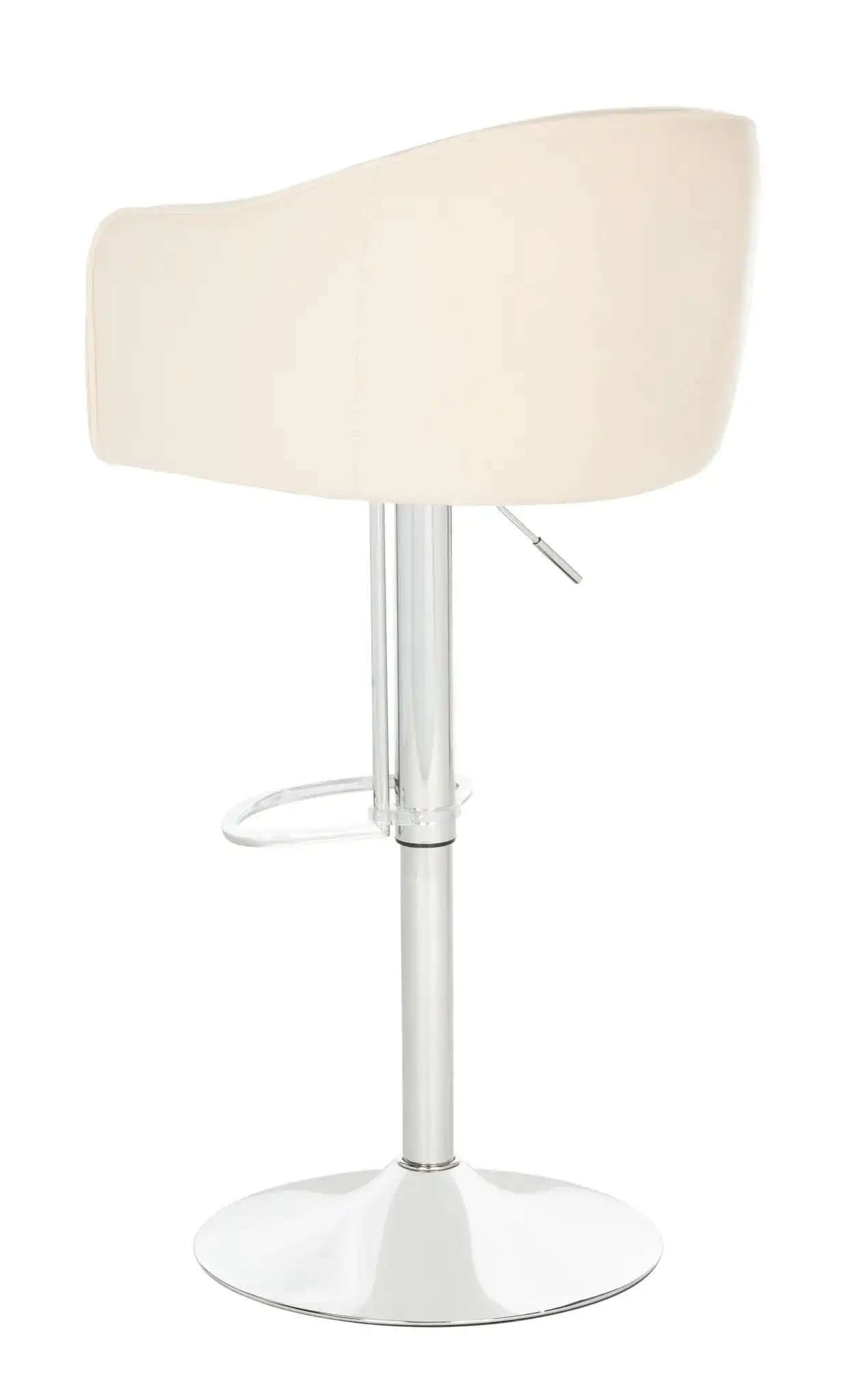 Ellsworth Adjustable Barstool in Light Gray, detail view