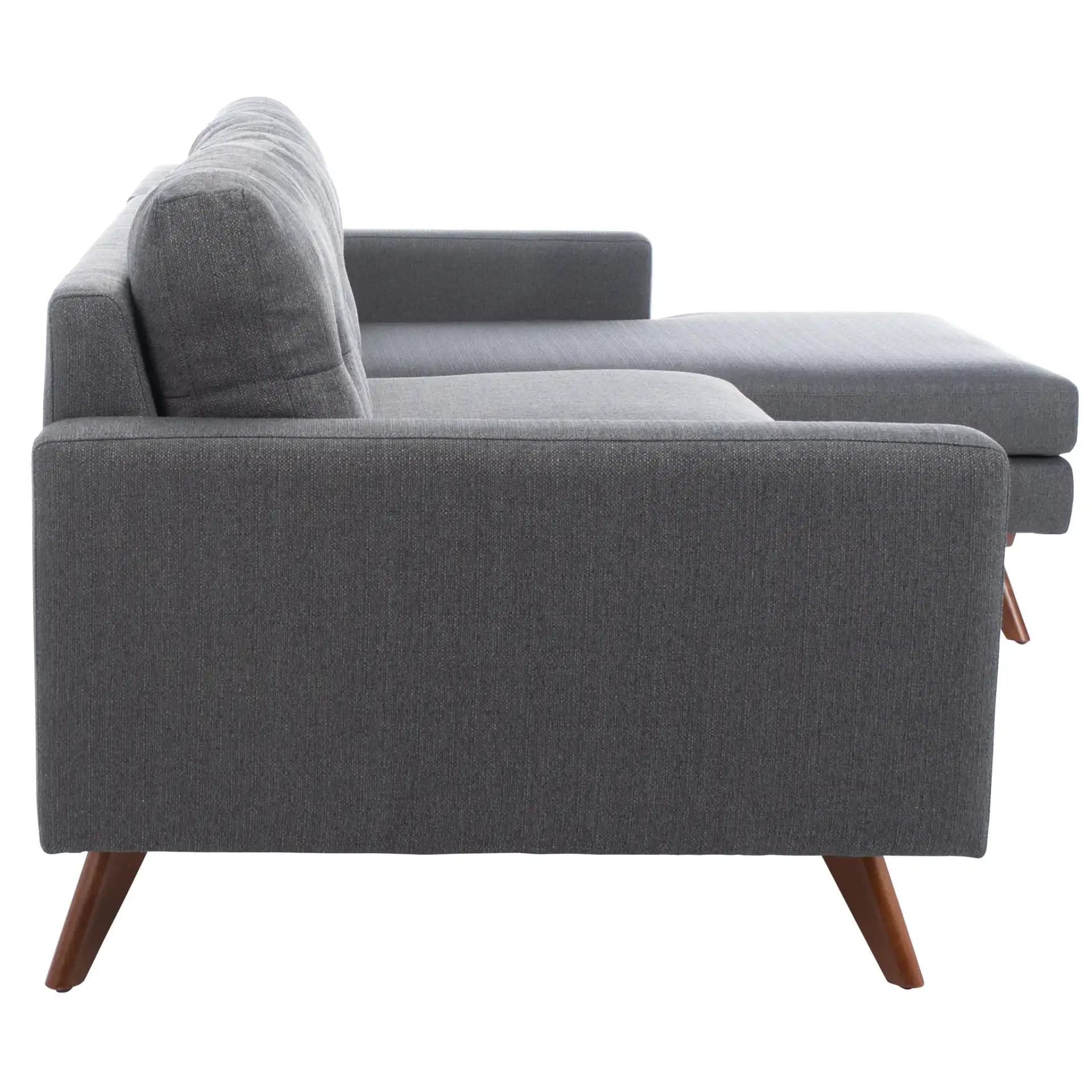 Gneiss Modern Sectional Sofa in Slate / Grey, detail view