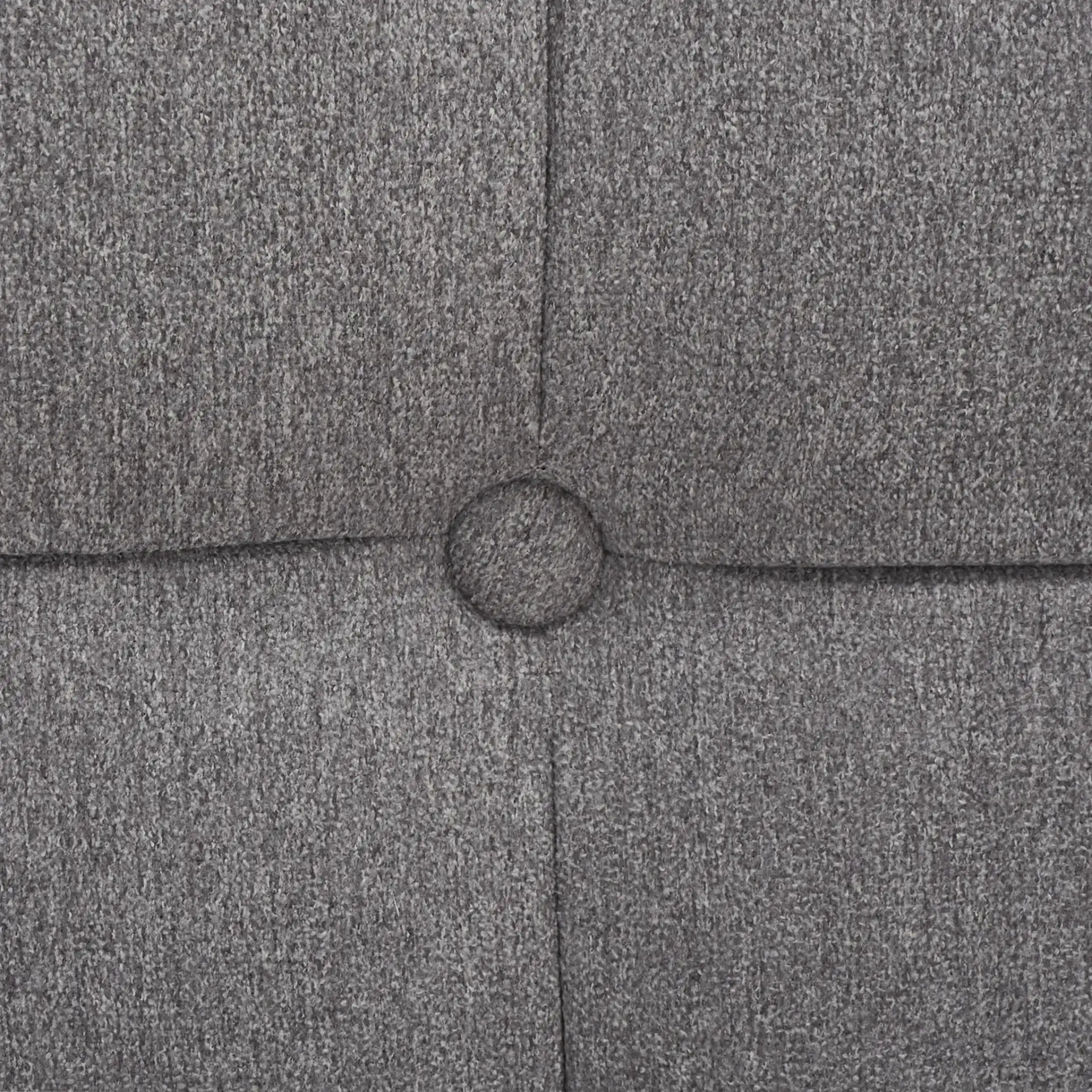Damian Tufted Bench in Light Gray, detail view