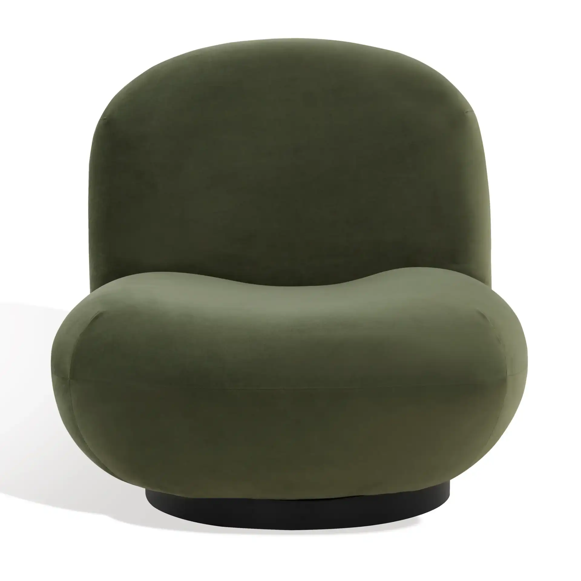 Stevie Boucle Accent Chair in Brown / Black, detail view