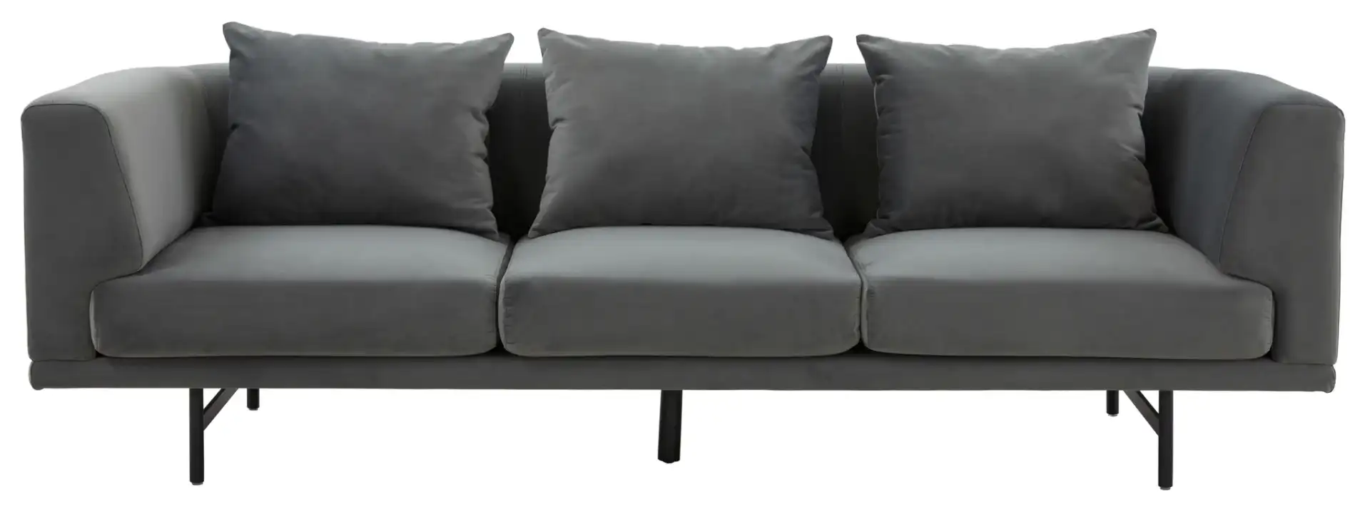 Marcy Velvet Sofa in Grey