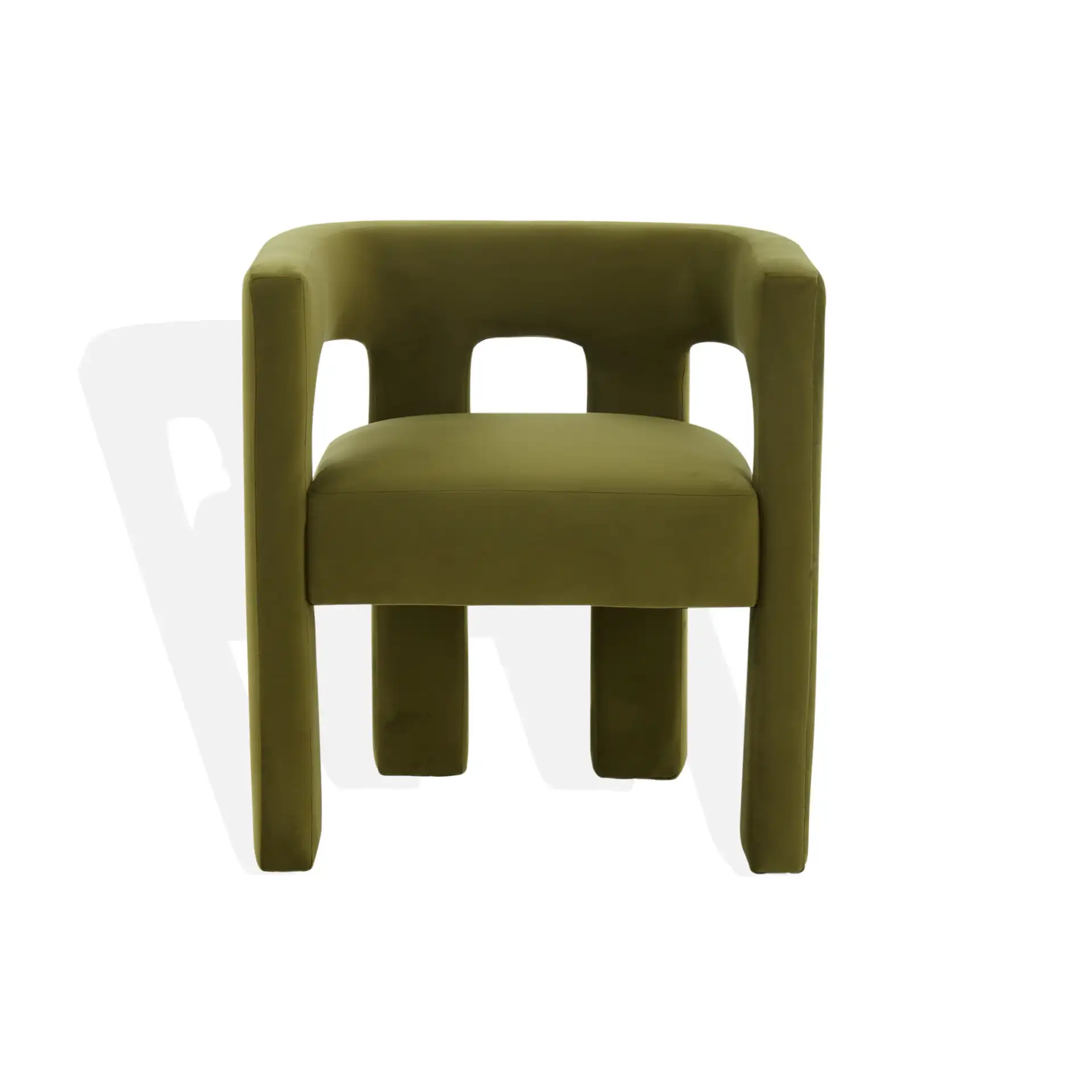Deandre Contemporary Chair in Light Brown, detail view