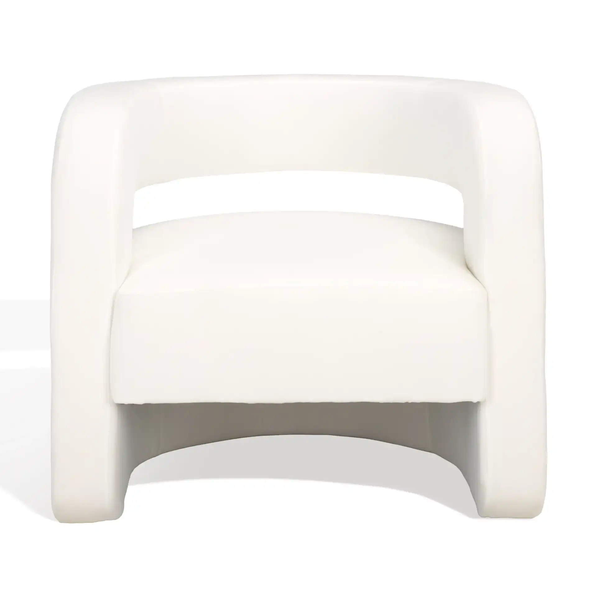 Anissa Barrel Back Accent Chair in Black, detail view