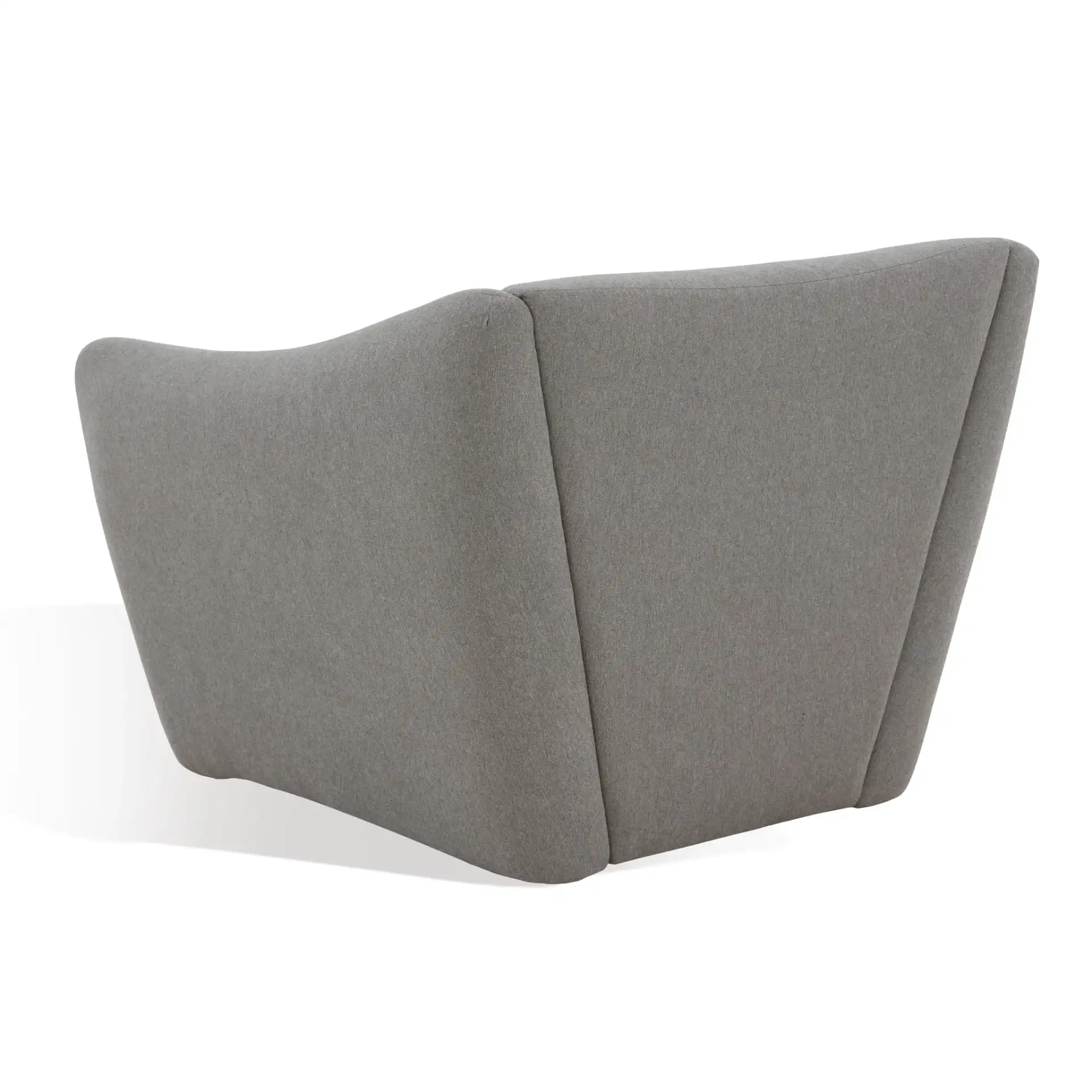 Stefanie Modern Accent Chair in Light Gray, detail view