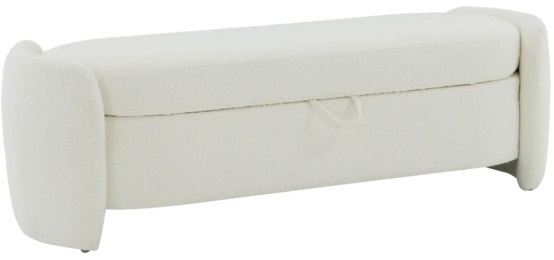 Danianna Boucle Bench in Light Brown