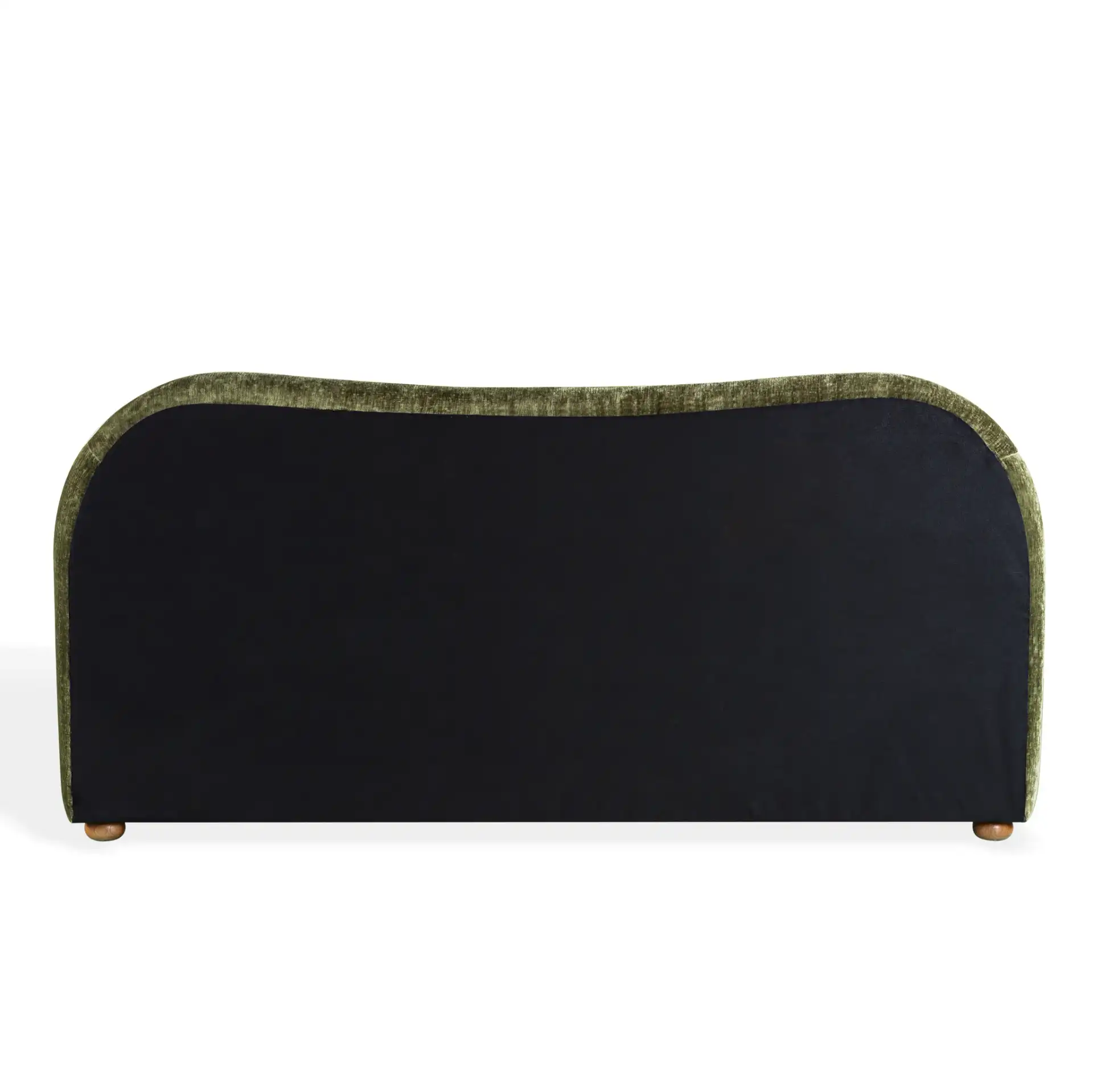Beccarose Bed in Dark Green / Walnut
