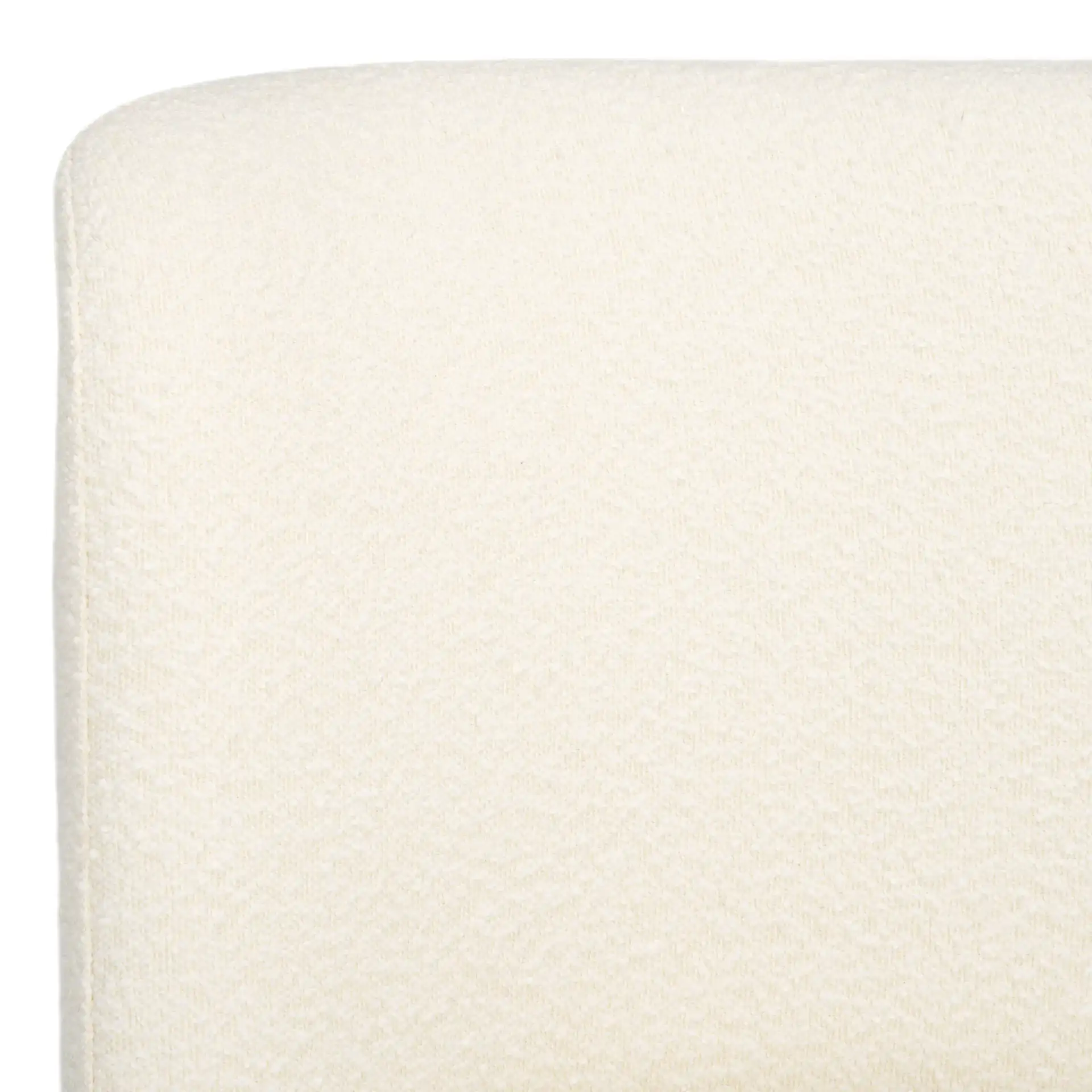Nessa Boucle Accent Chair in Ivory / Black in a styled room