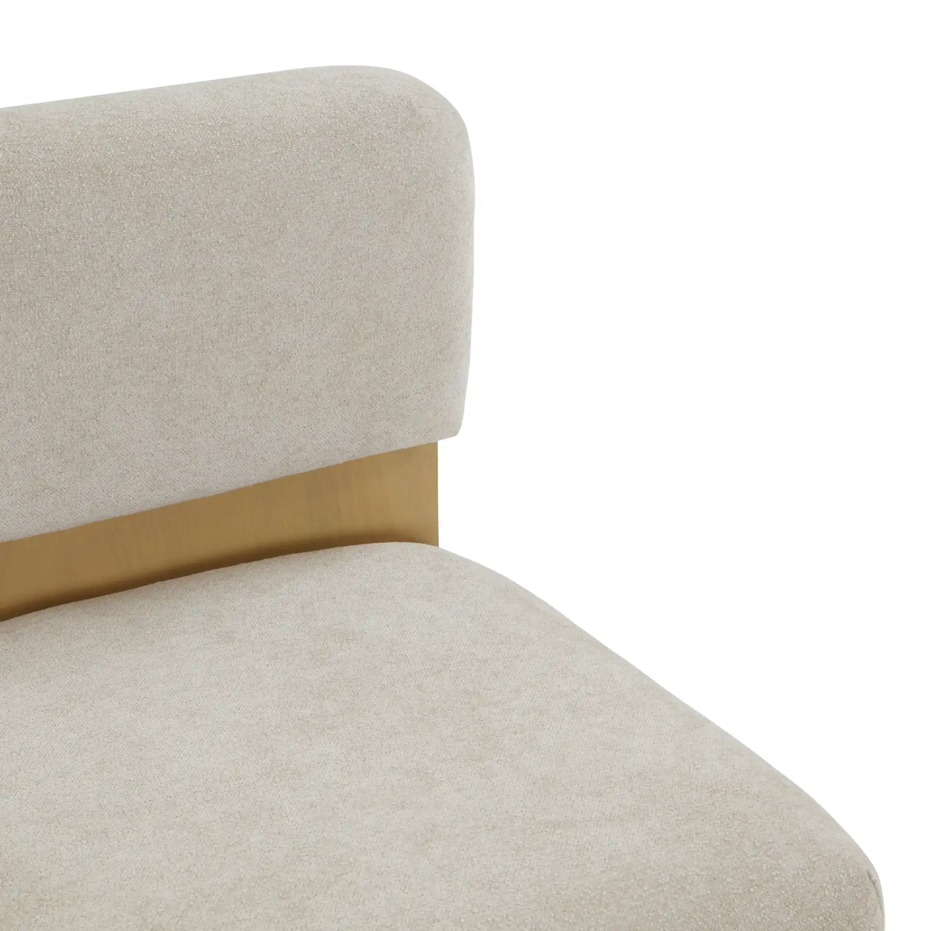 Naja Modern Counter Stool in Taupe / Natural in a styled room