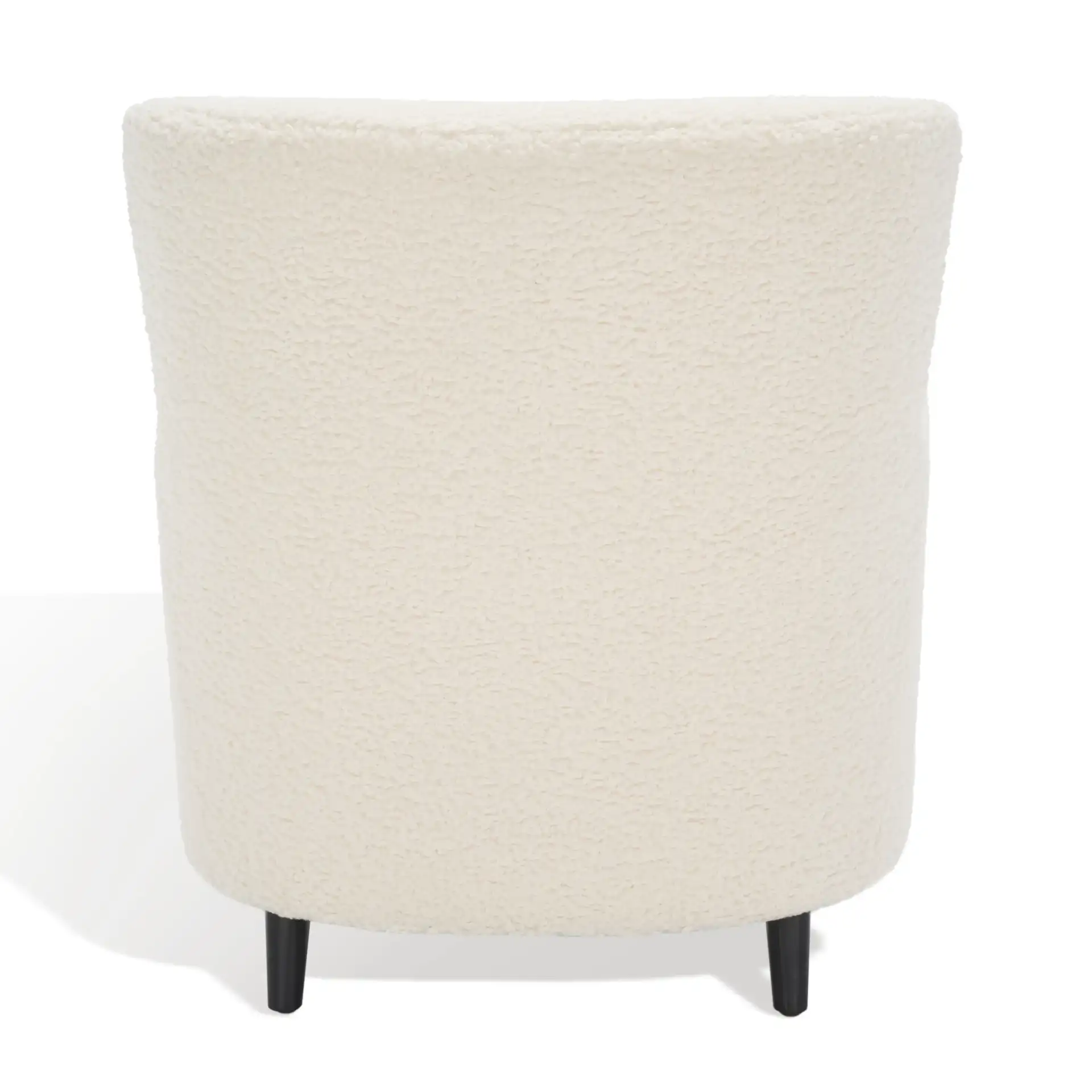 Rayanne Modern Wingback Chair in Ivory, detail view