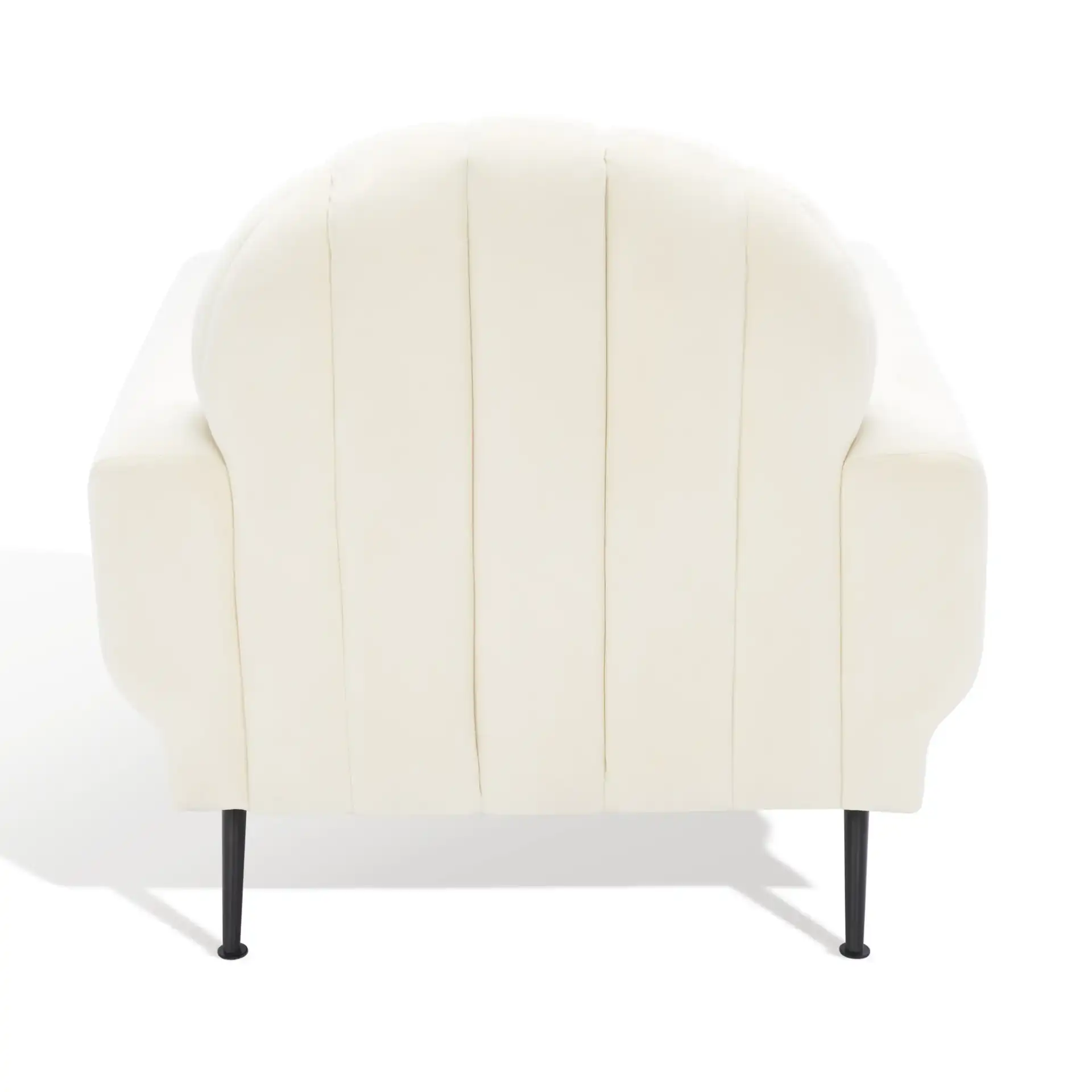 Josh Channel Tufted Chair in Black, detail view