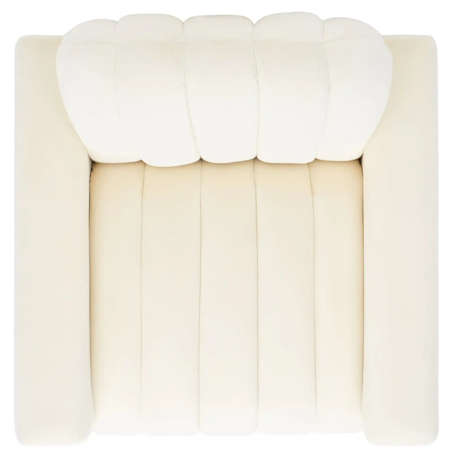 Josh Channel Tufted Chair in Black, detail view