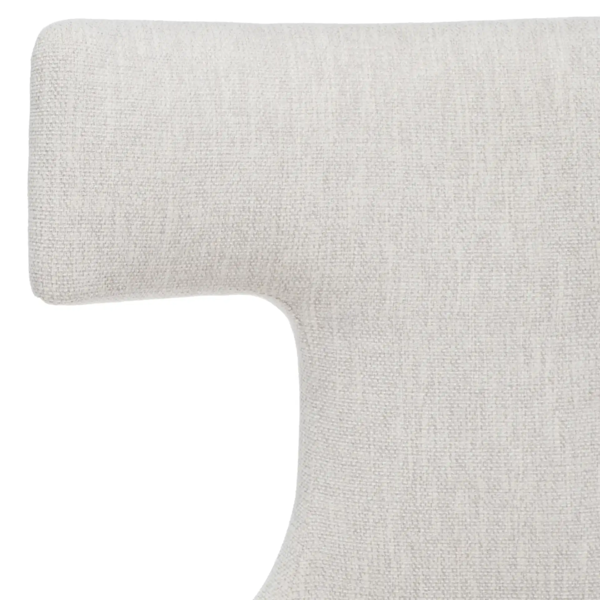 Krisalyn Linen Dining Chair in Taupe in a styled room