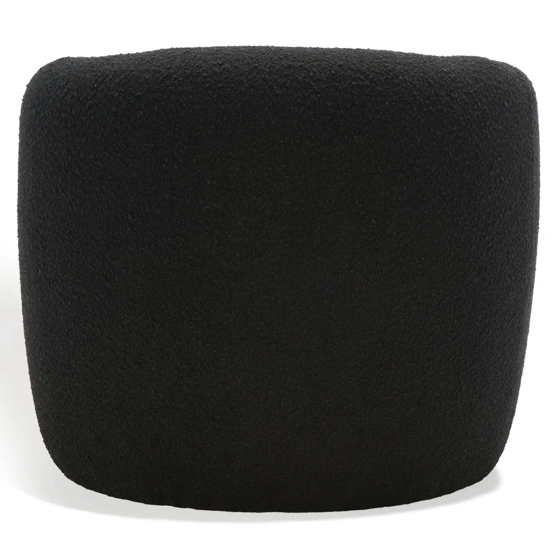 Everly Barrel Back Accent Chair in Black, detail view