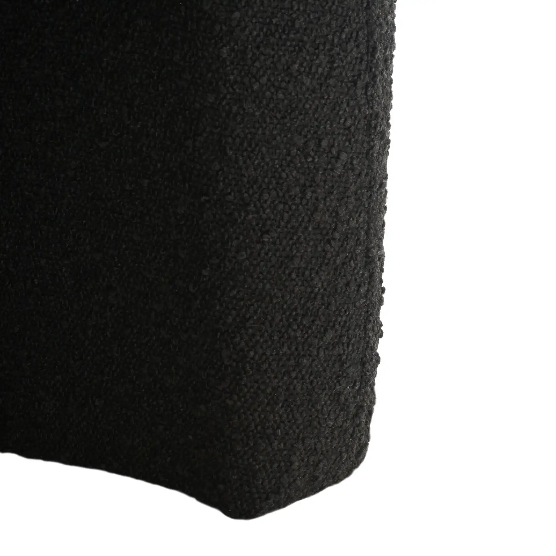 Everly Barrel Back Accent Chair in Black, detail view