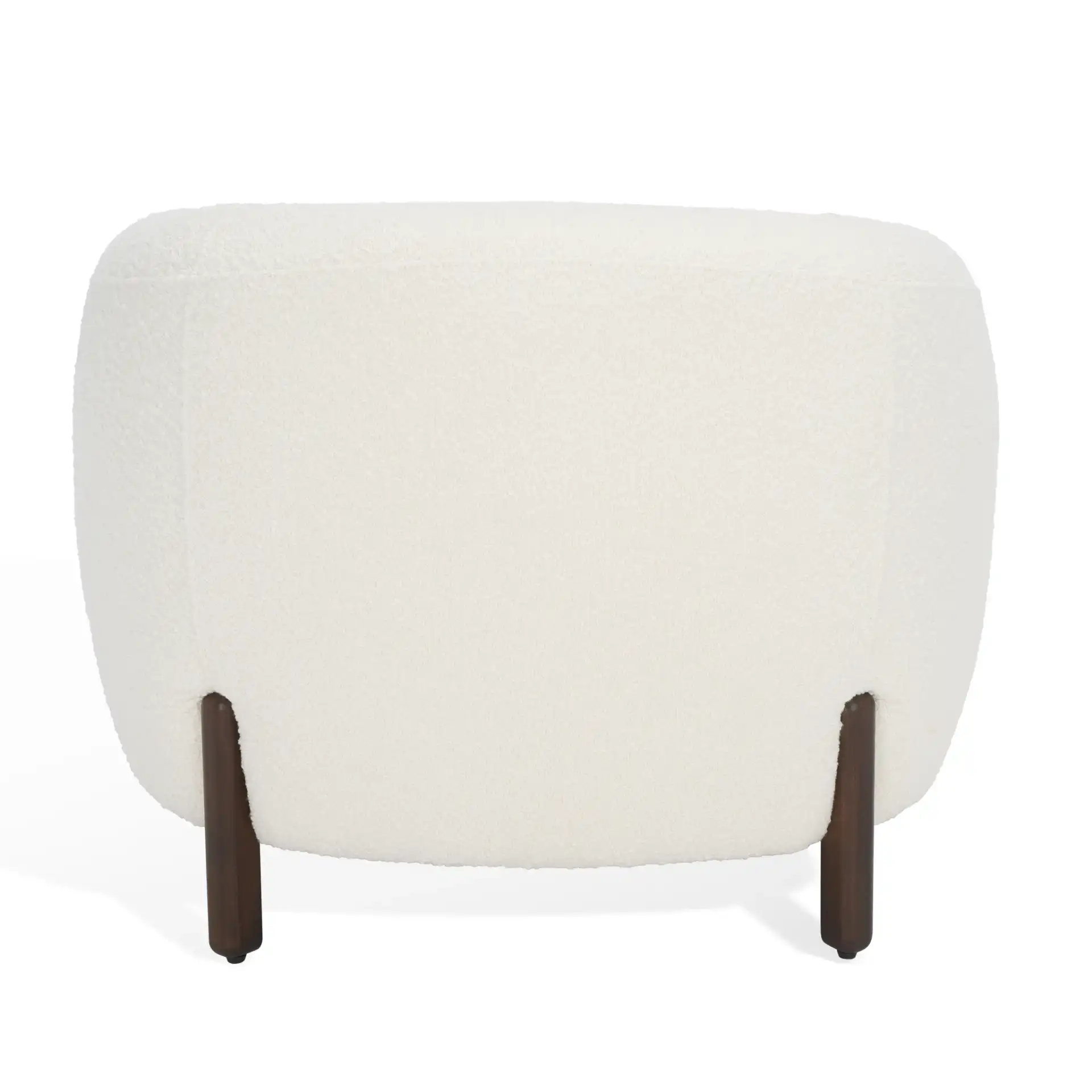 Westley Barrel Back Accent Chair in Ivory, detail view