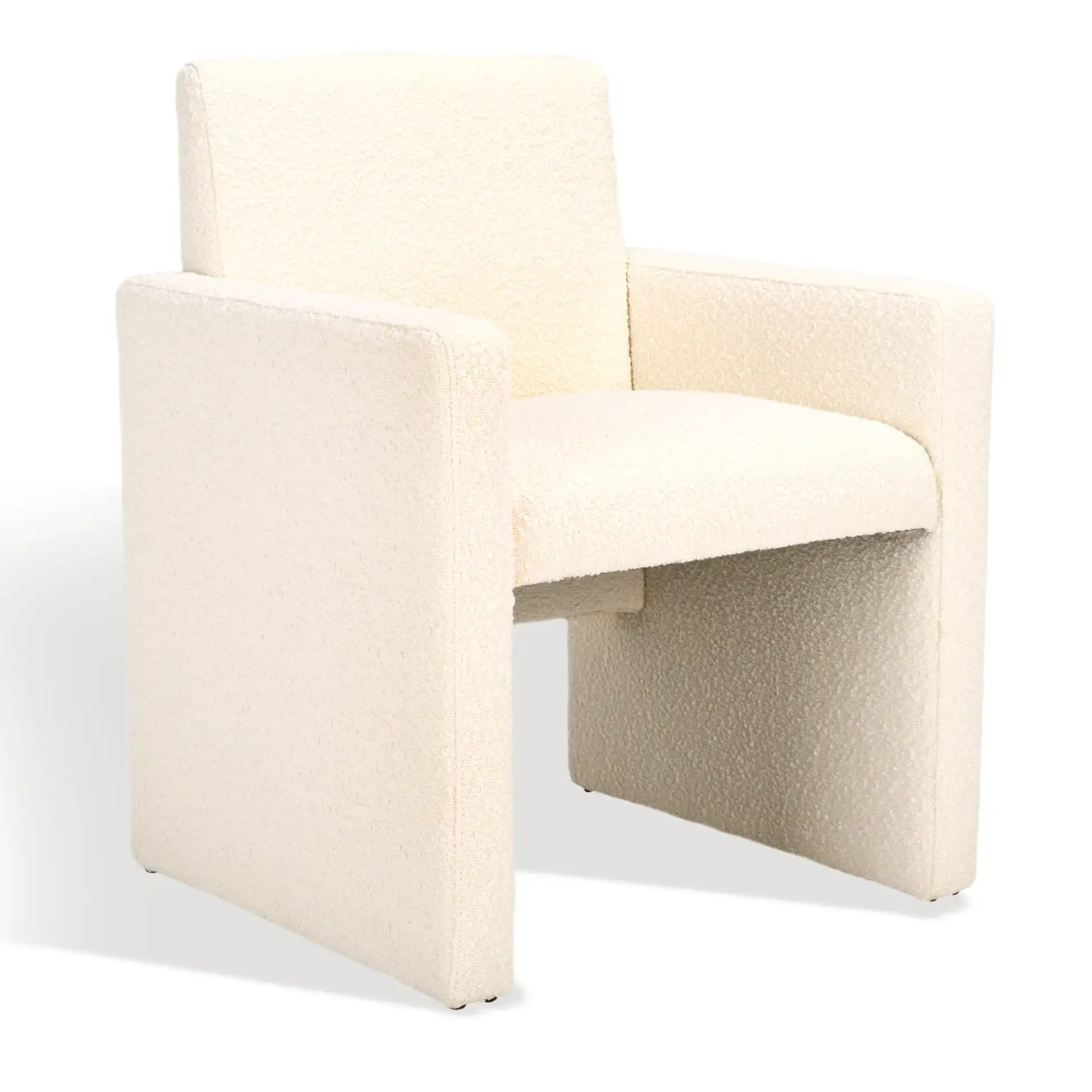 Maisey Dining Chair in Light Gray, detail view
