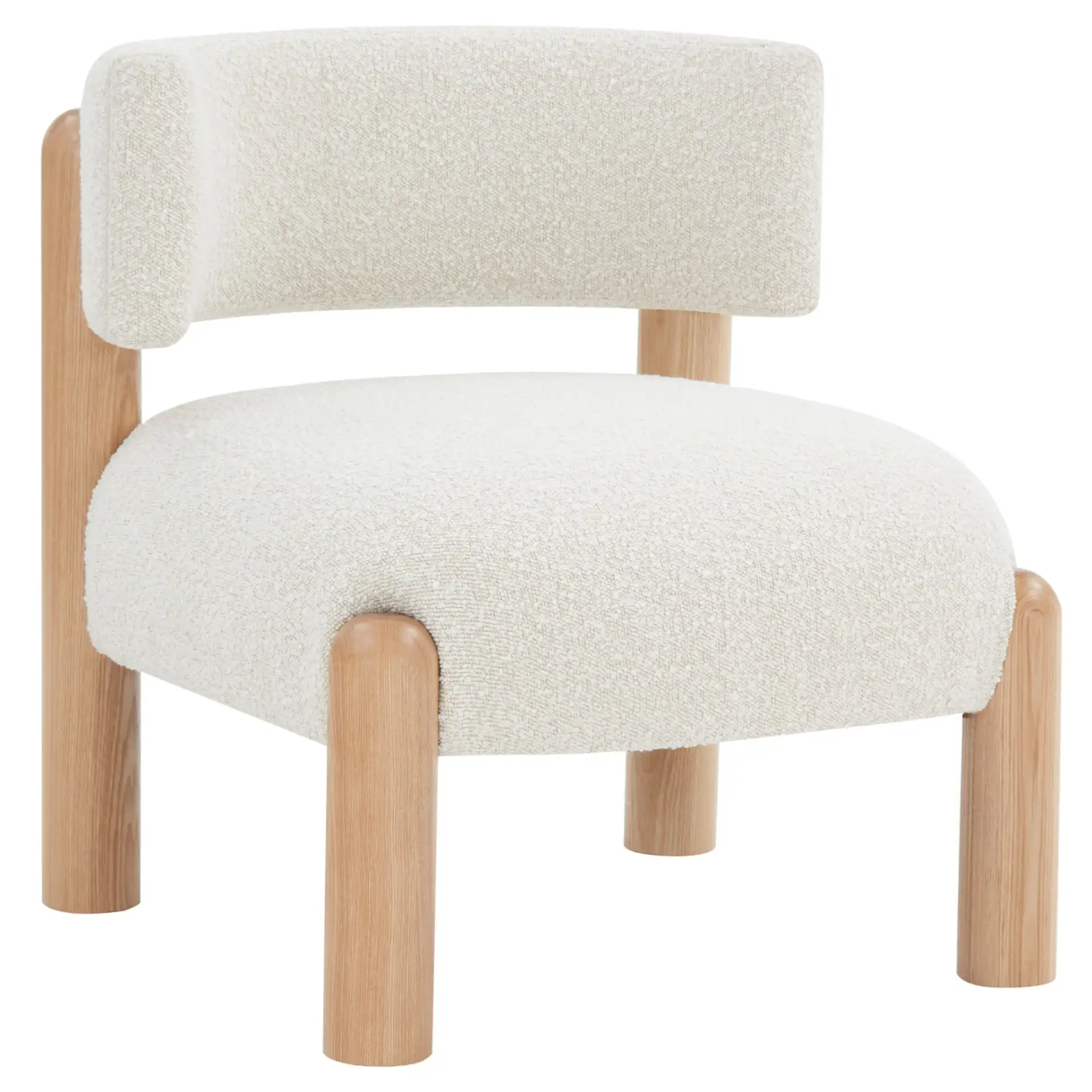 Rosabryna Accent Chair in Ivory / Black, detail view