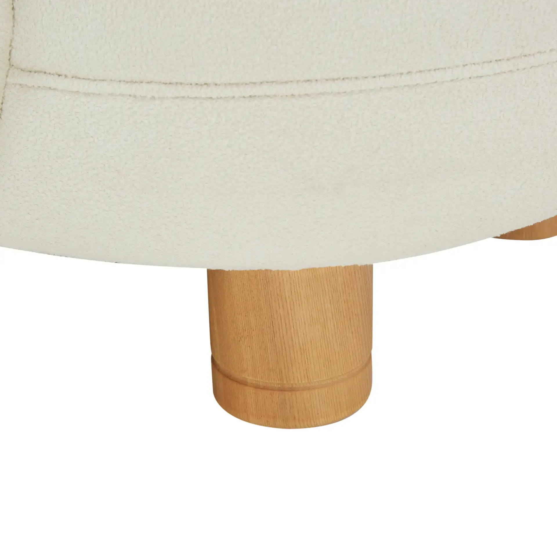 Gracelyn Boucle Accent Chair in Ivory / Natural in a styled room