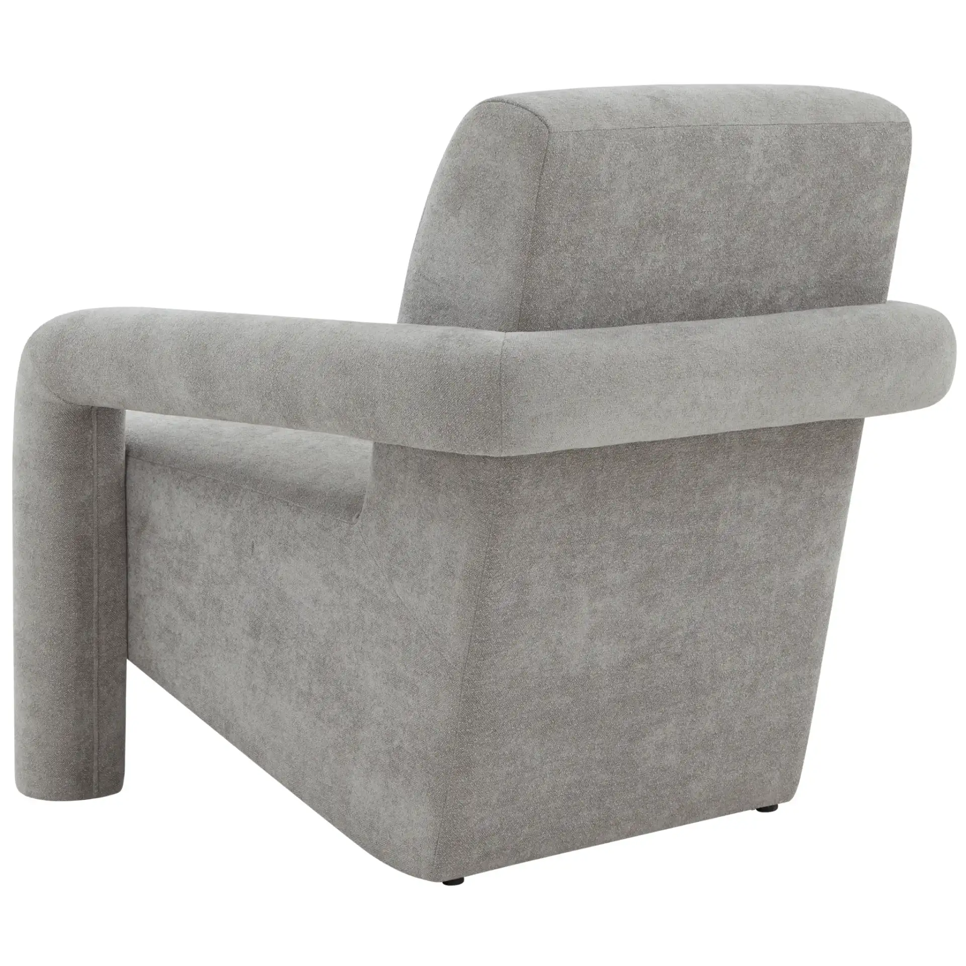 Faylin Boucle Accent Chair in Gray, detail view