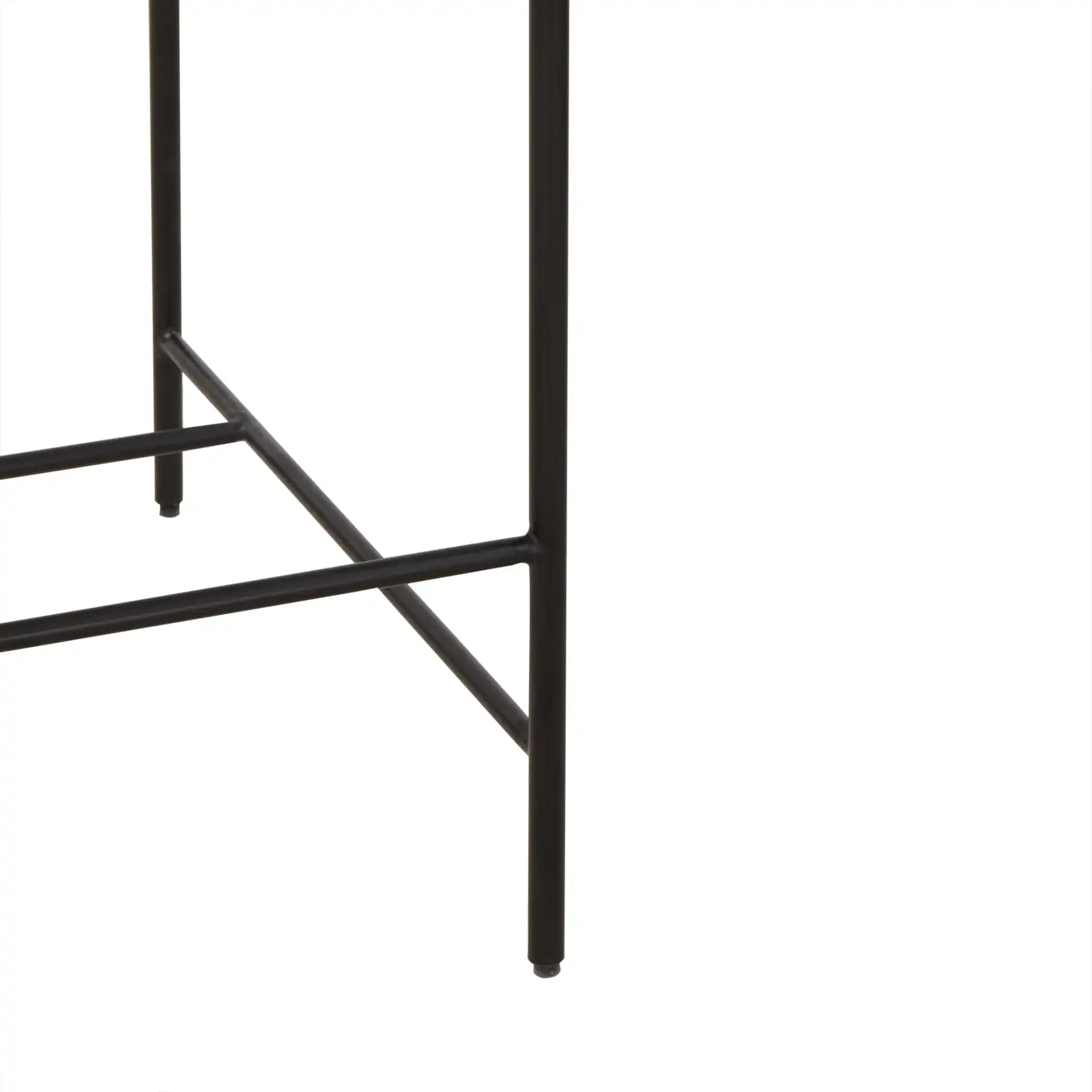 Macibella Boucle Counter Stool in Black, detail view