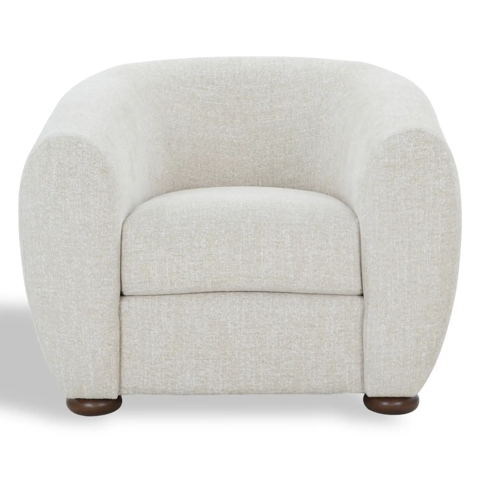 Freddy Accent Chair in Taupe, detail view