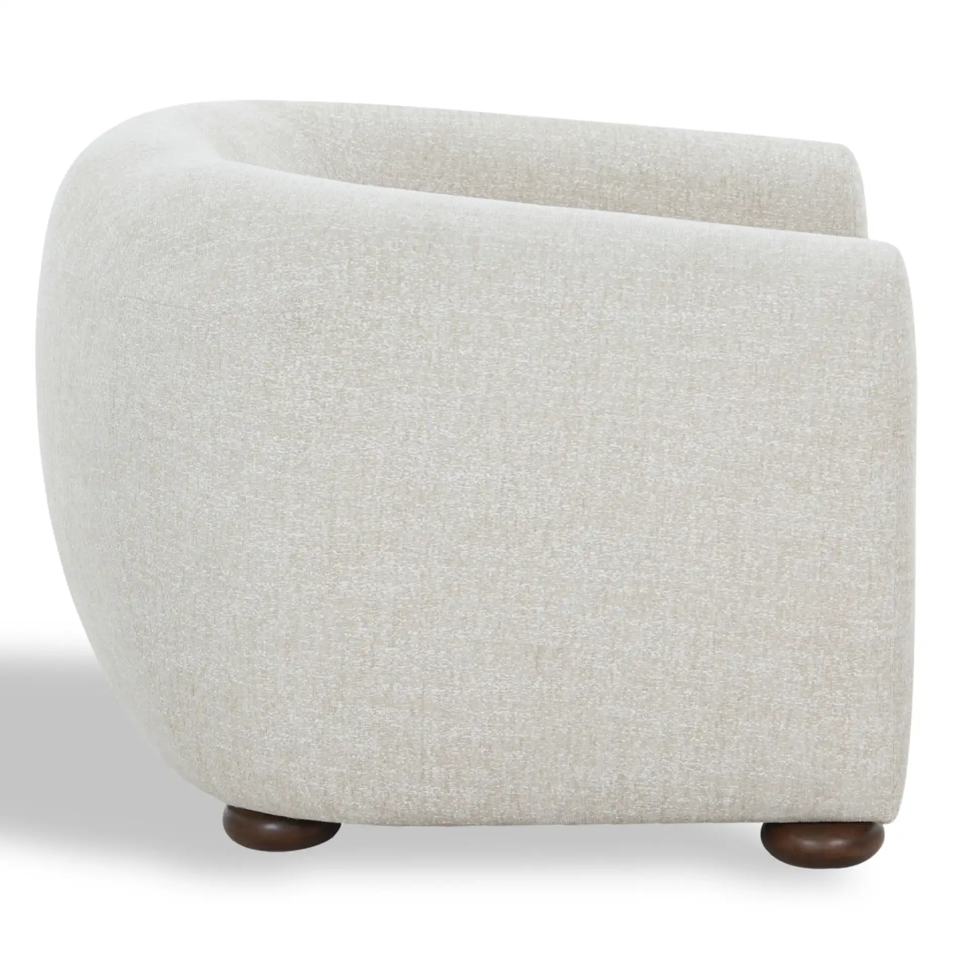 Freddy Accent Chair in Taupe, detail view