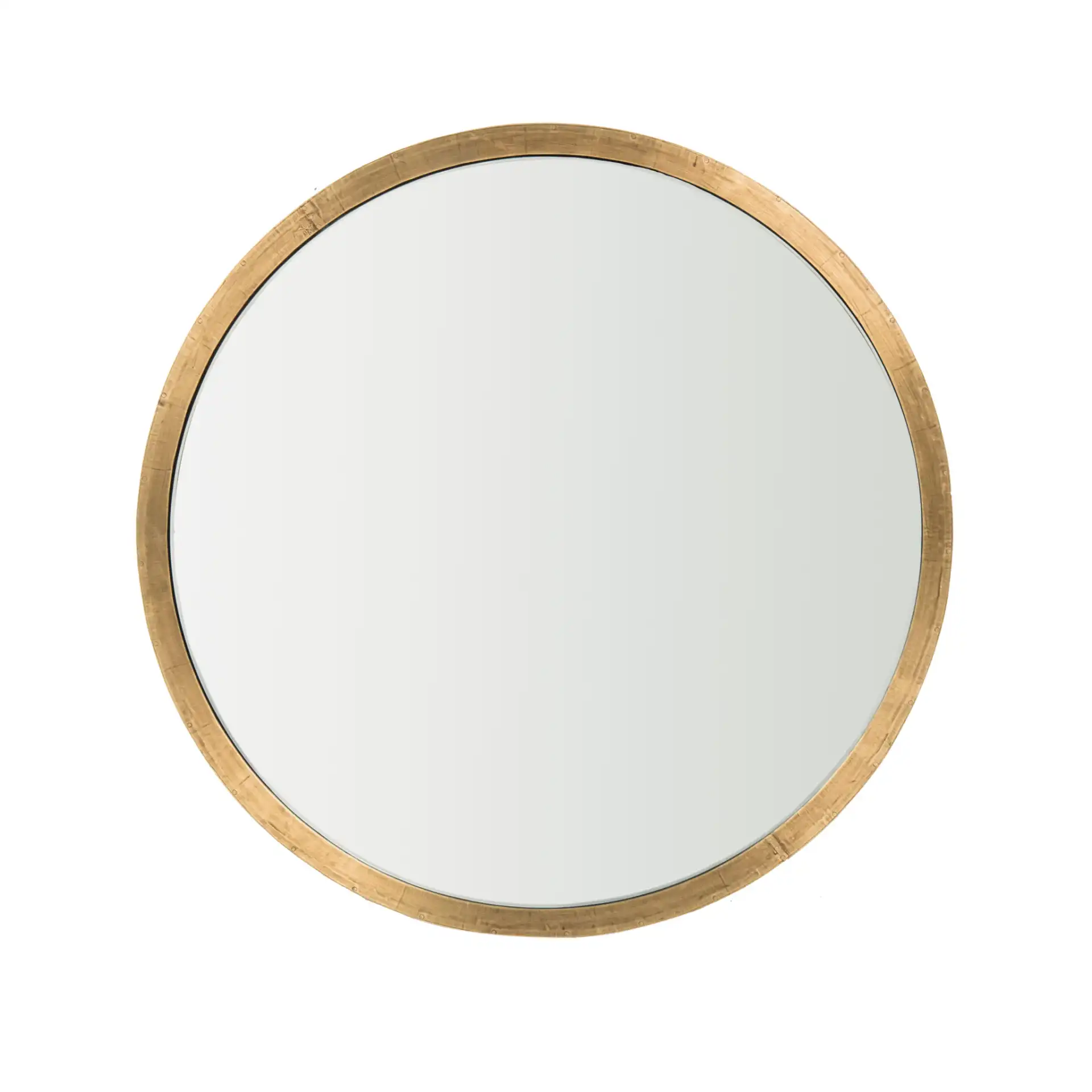 Florencia Round Side Table in Brass, detail view
