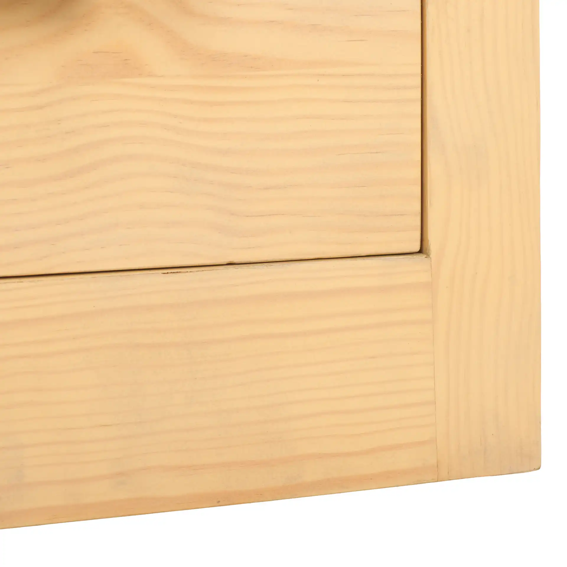 Abbianna Marble Top Nightstand in Natural / Black, detail view