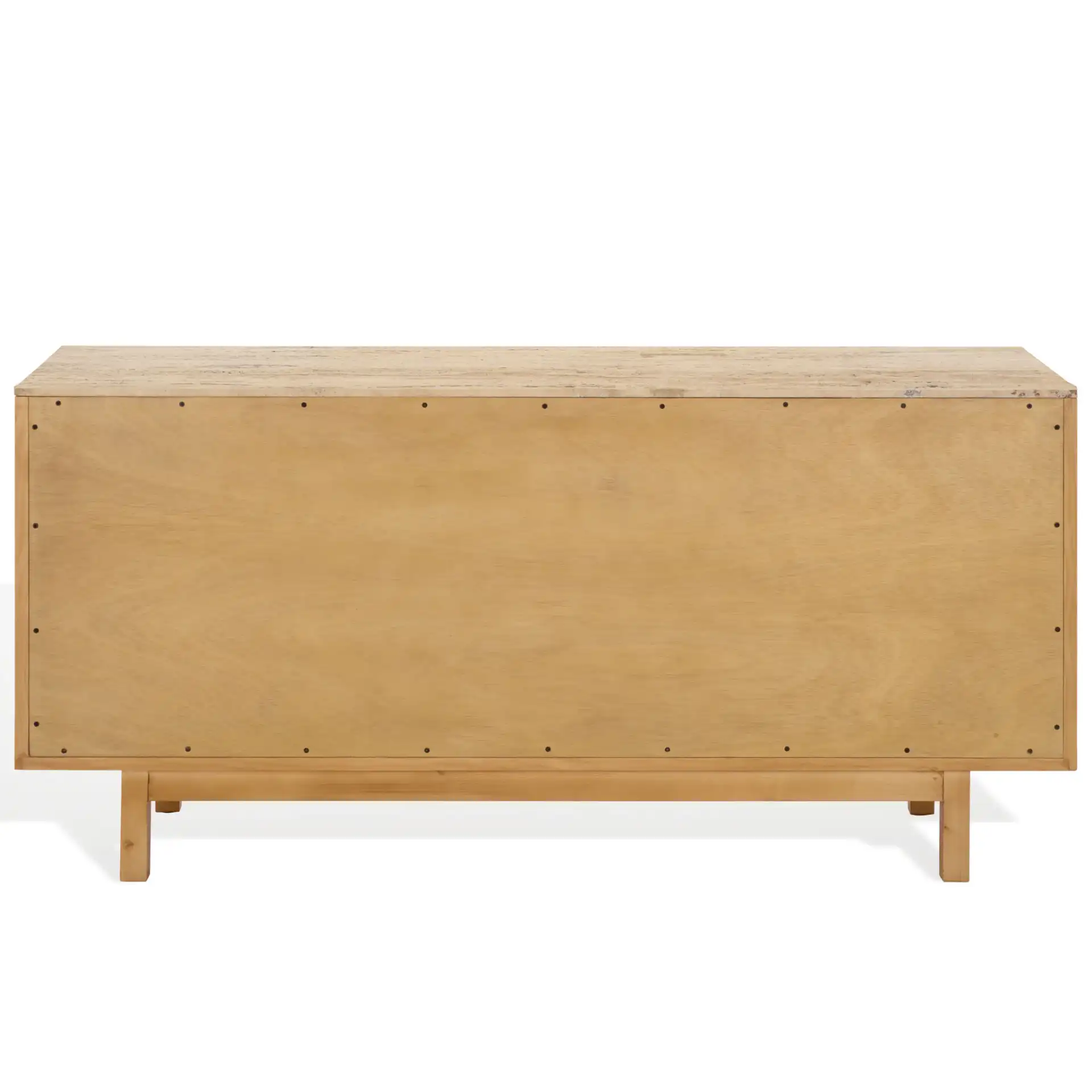 Debrianna Travertine Sideboard in Natural / Travertine, detail view