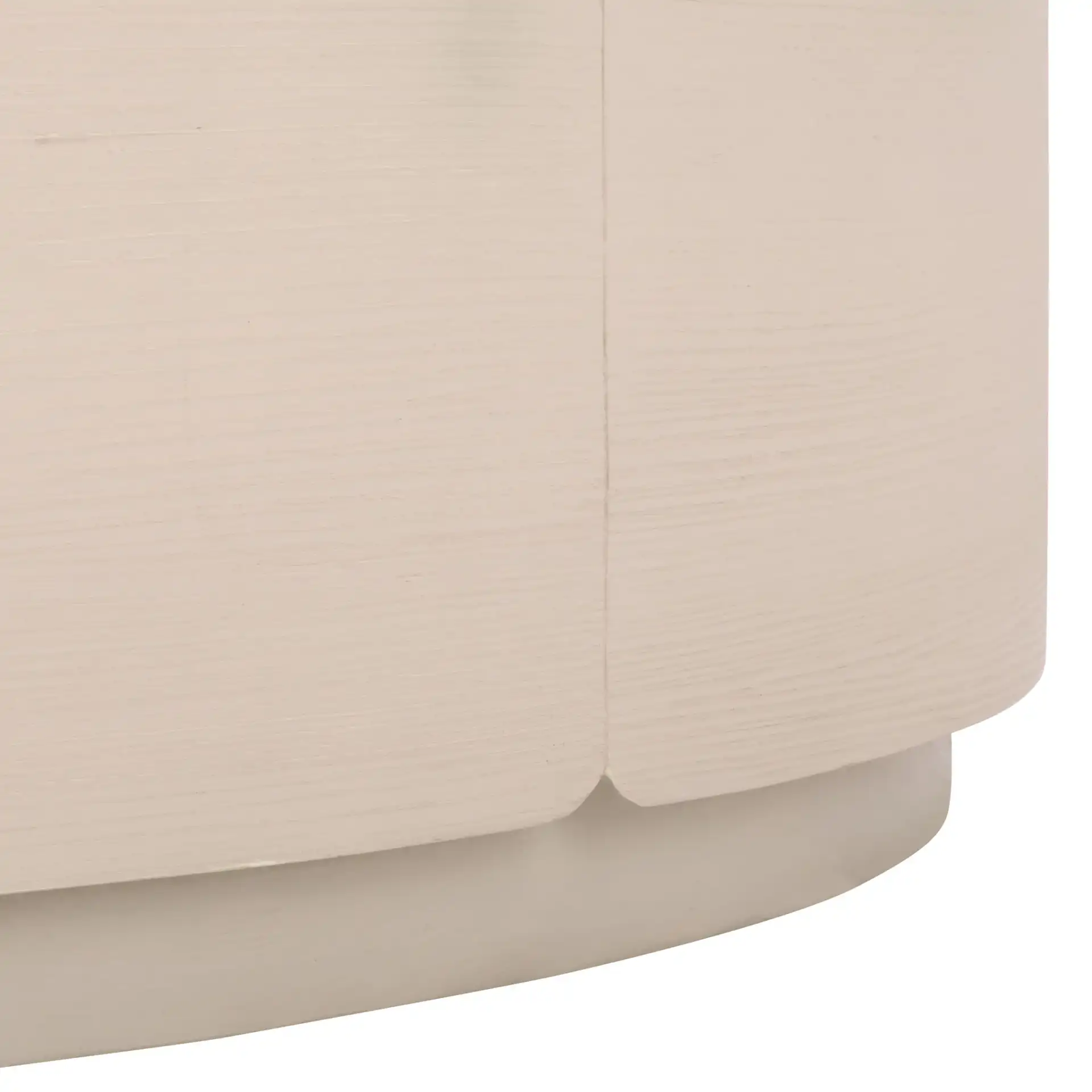 Alanabella Marble Round Coffee Table in Sand / White, detail view