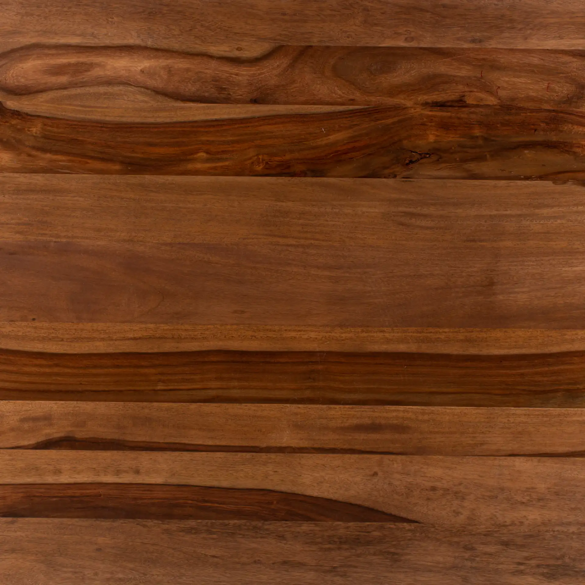 Captain Wood Dining Table in Walnut / Brass, detail view