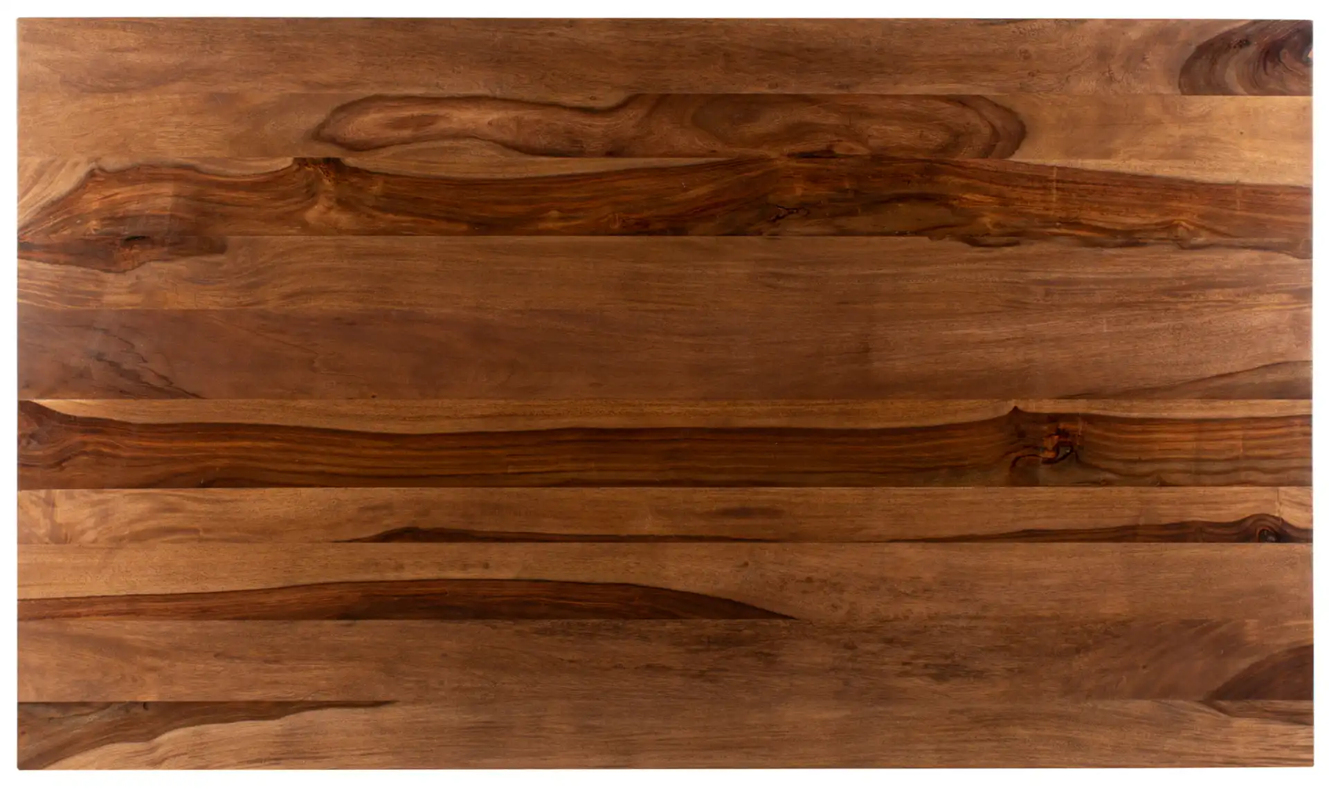 Captain Wood Dining Table in Walnut / Brass, detail view