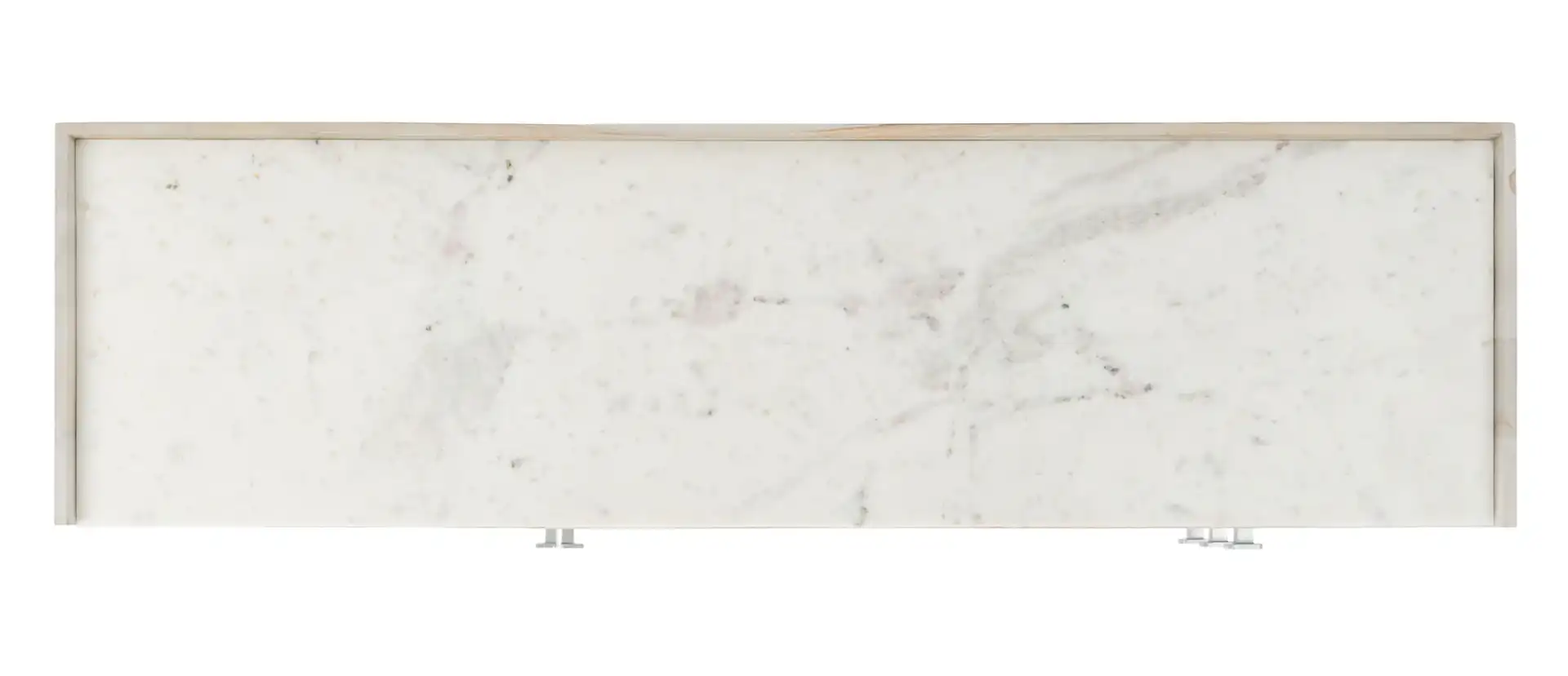 Corarose Herringbone Sideboard in White Washed, detail view