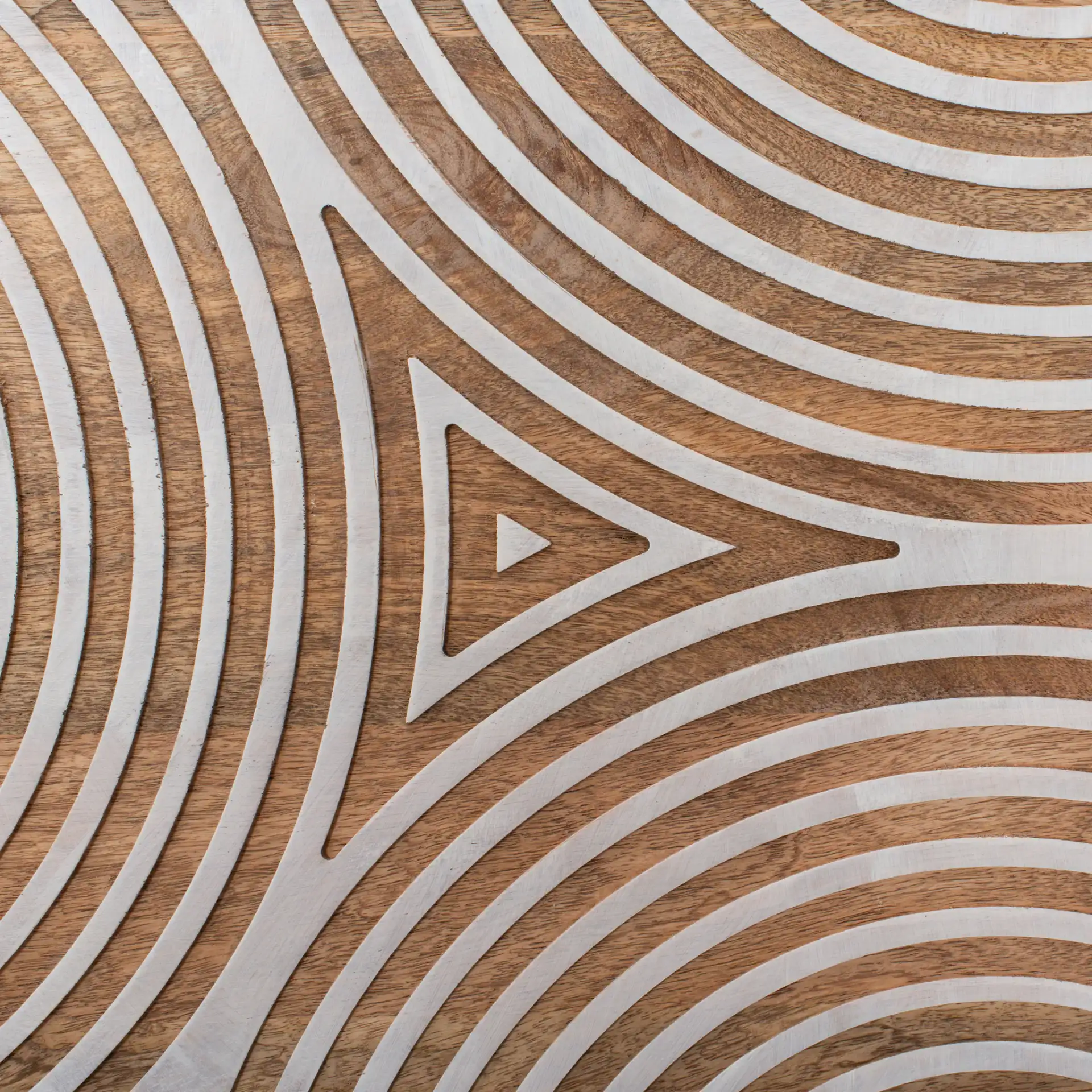 Dalvin Wood Platform Bed in Natural, detail view