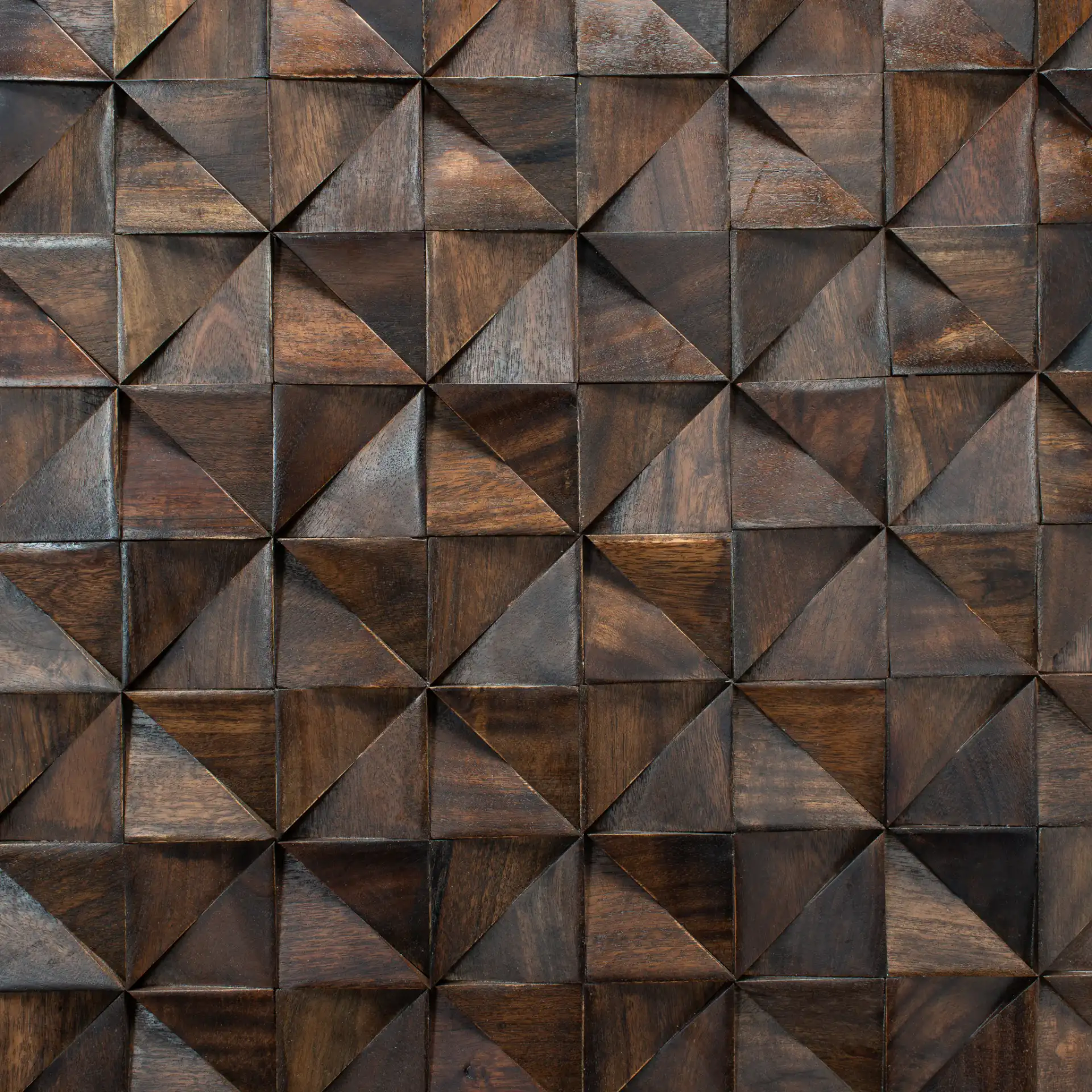 Zinnia Platform Bed in Walnut, detail view