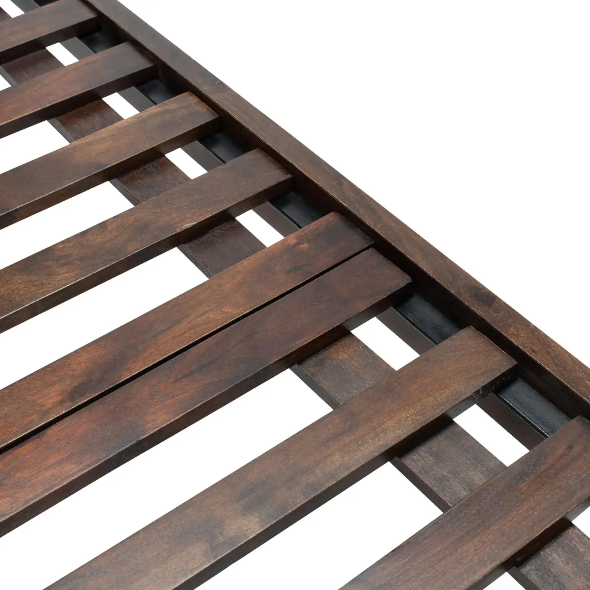 Zinnia Platform Bed in Walnut in a styled room