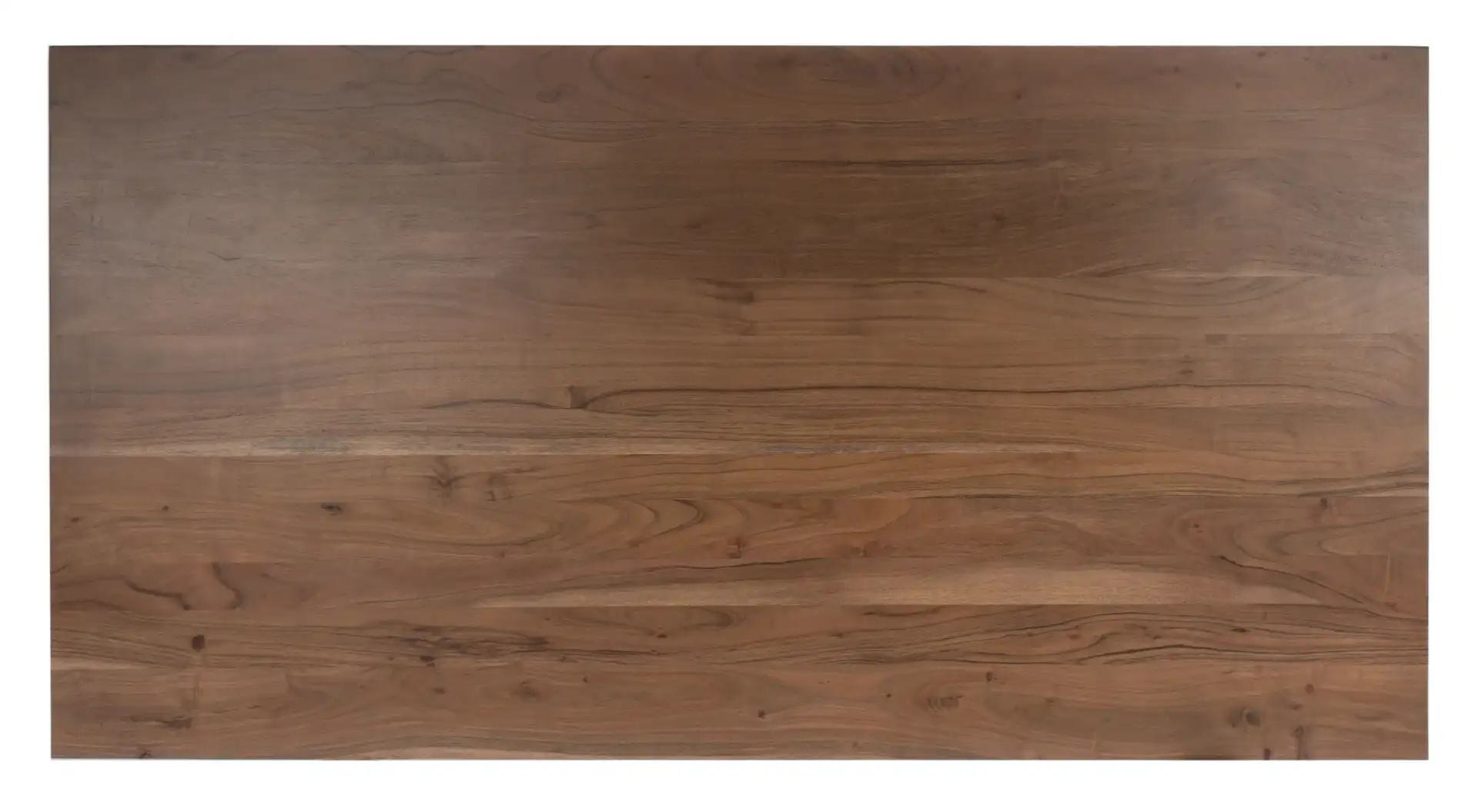 Dakota Rectangle Dining Table in Walnut / Gold, detail view