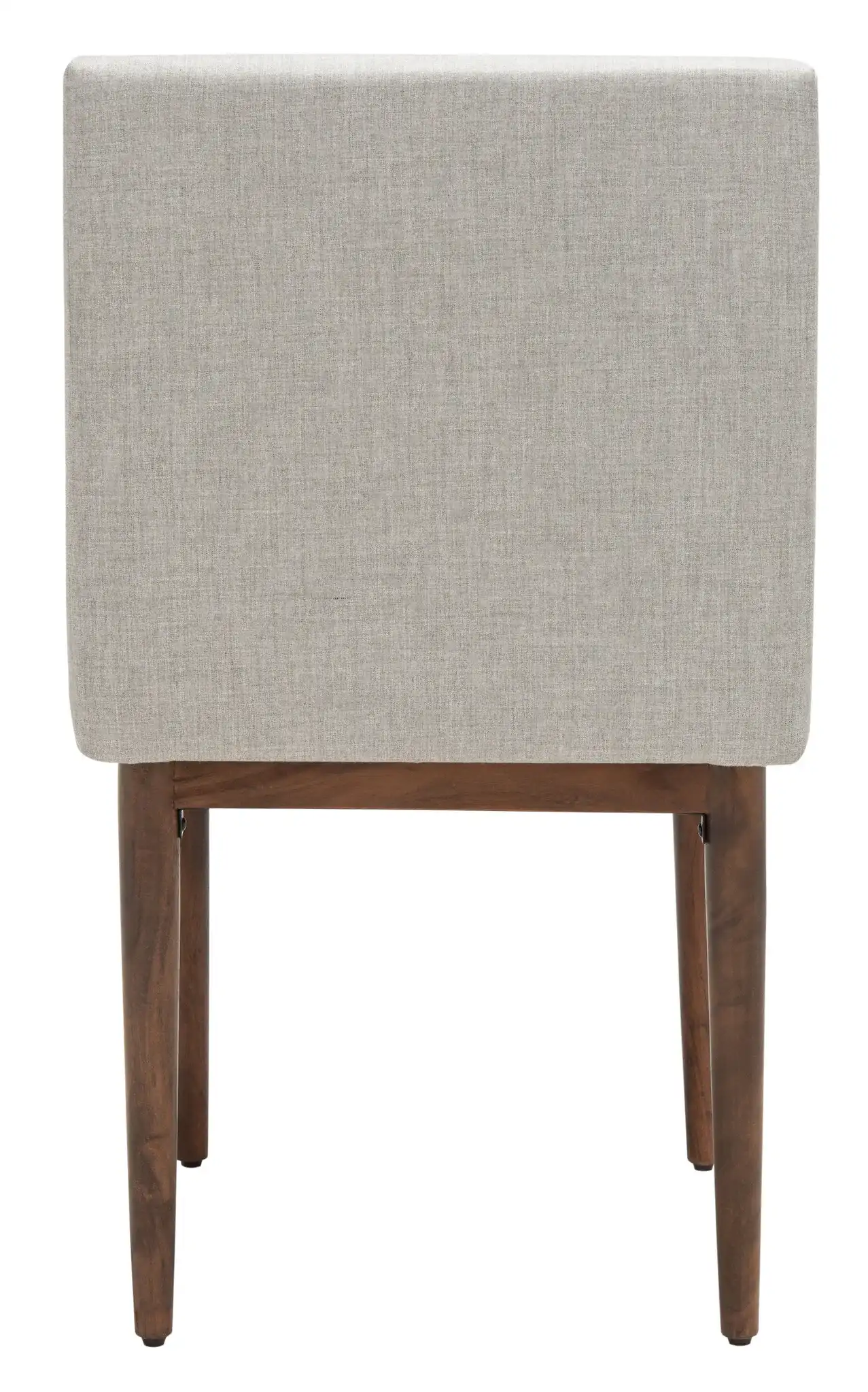 Milana Dining Chair (Set of 2) in Walnut / Light Gray, detail view