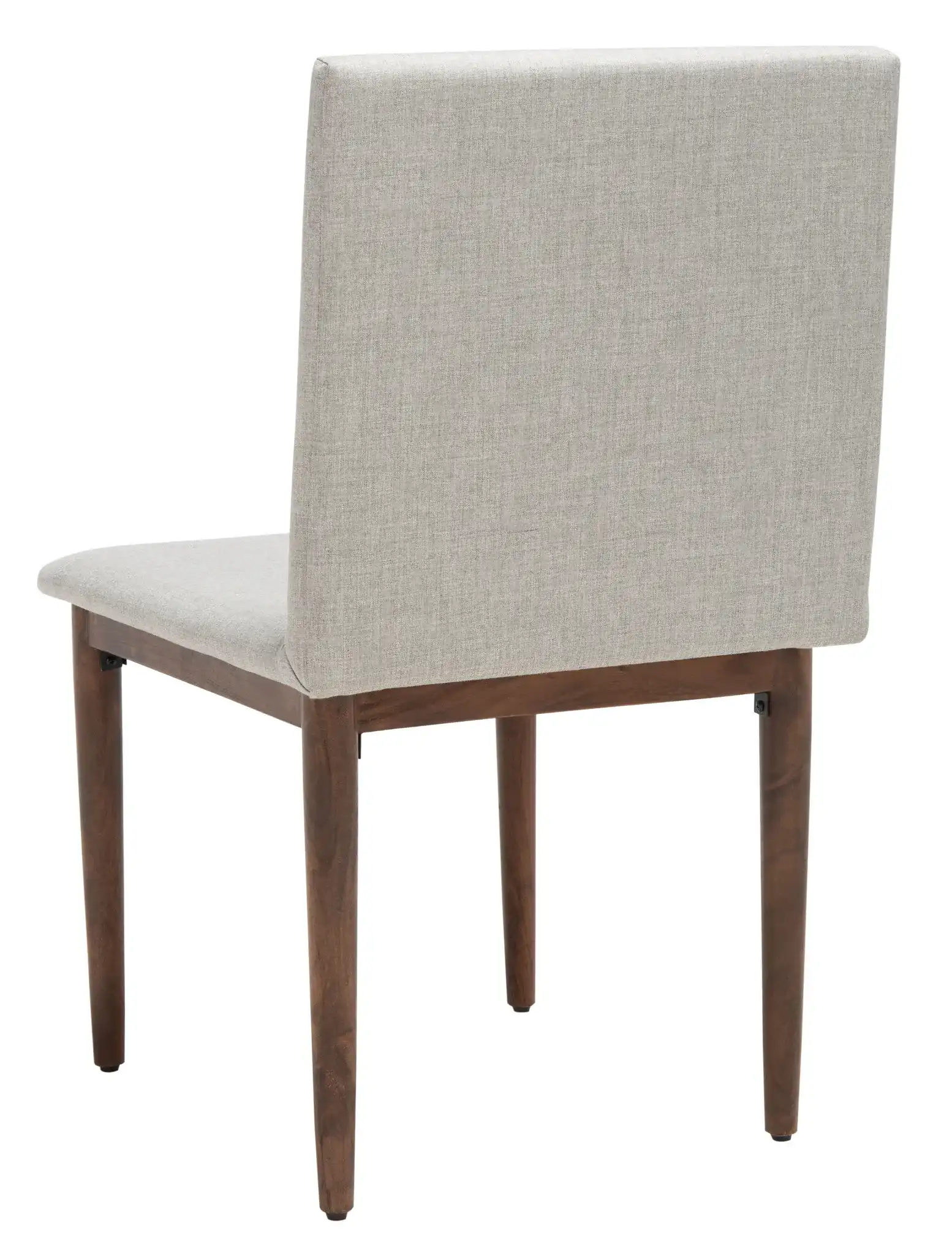 Milana Dining Chair (Set of 2) in Walnut / Light Gray, detail view