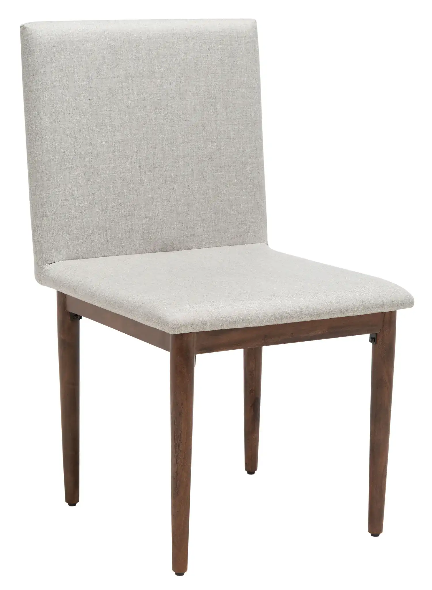 Milana Dining Chair (Set of 2) in Walnut / Light Gray, detail view
