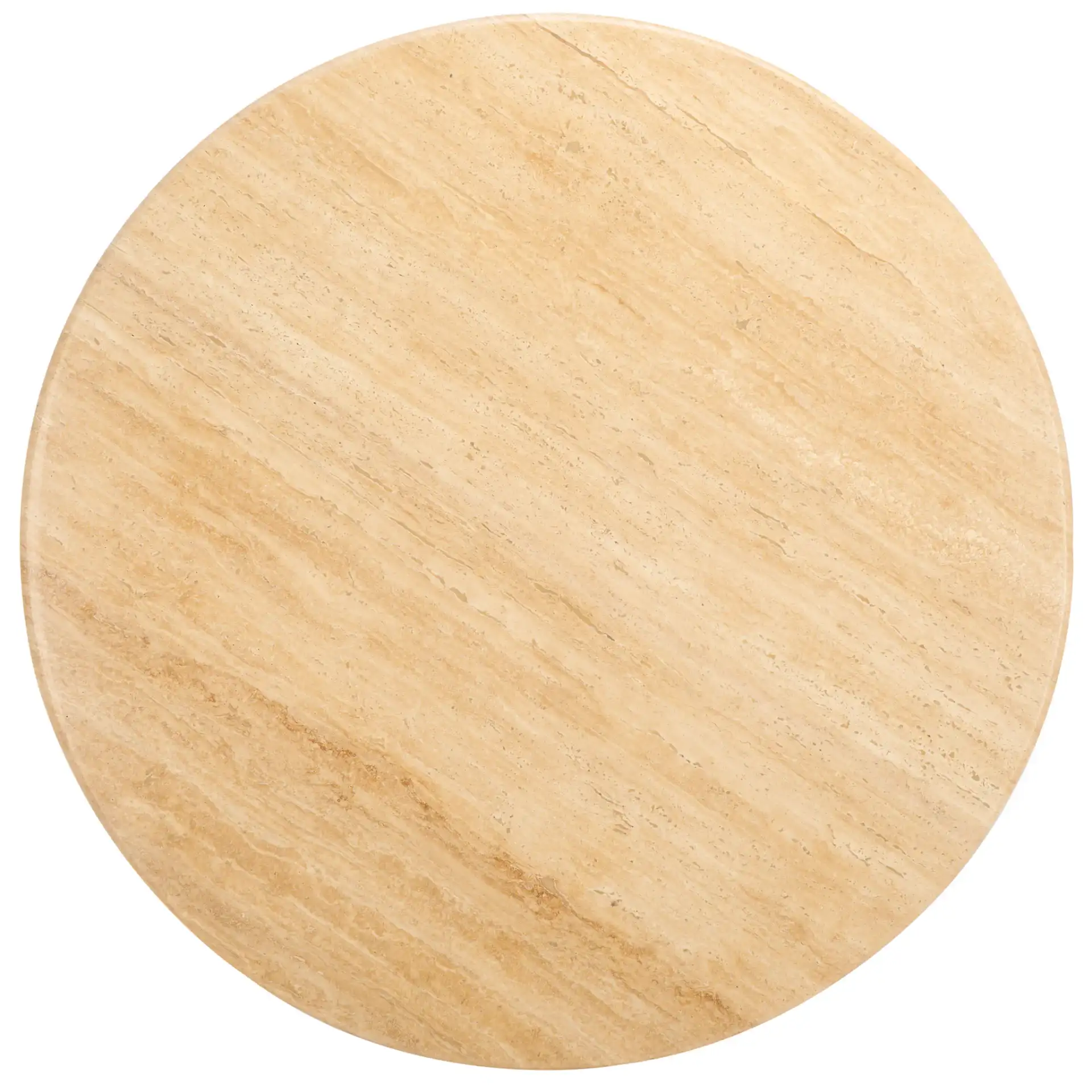 Trinsly Travertine Dining Table in Natural / Travertine, detail view