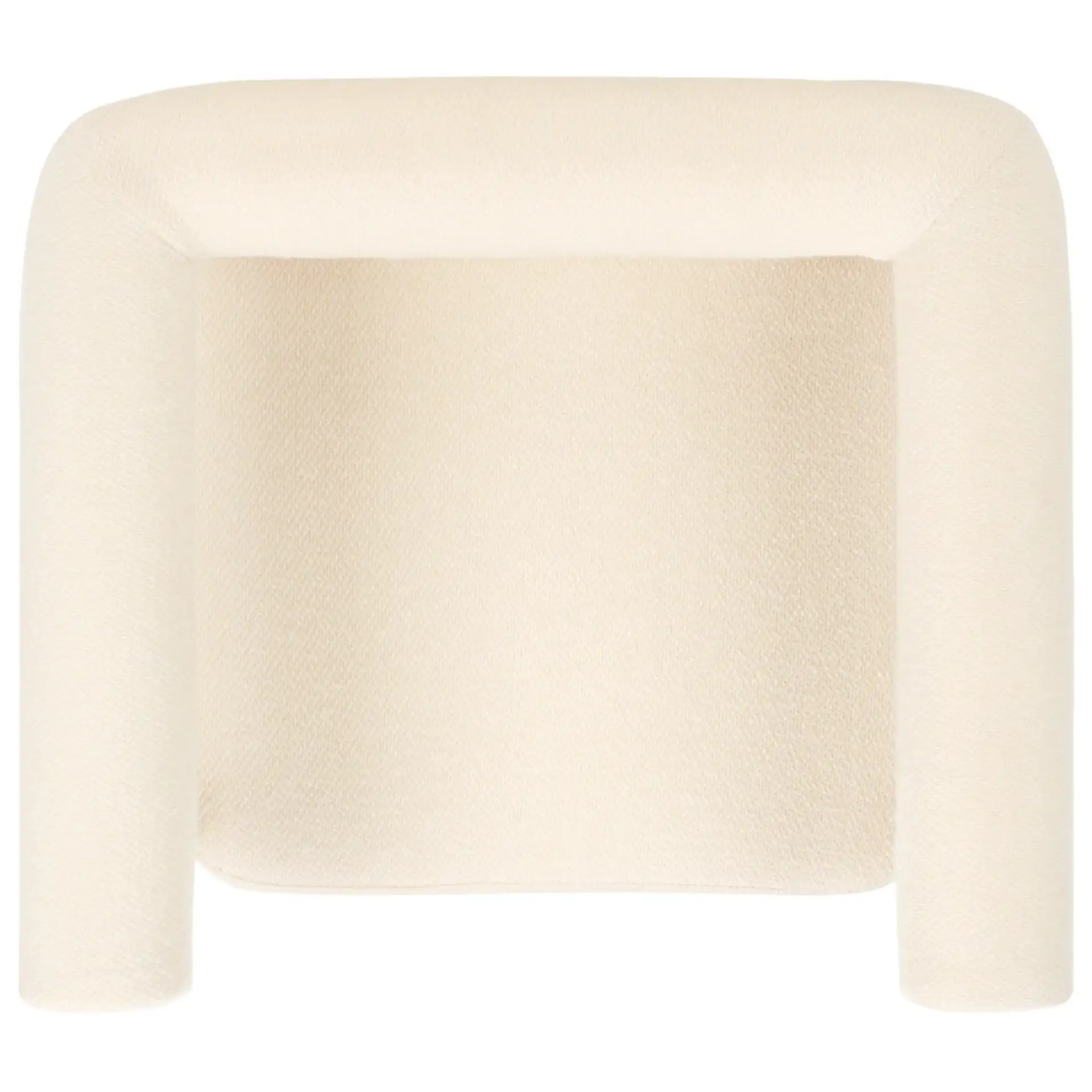 Carrigan Dining Chair in White / Natural, detail view