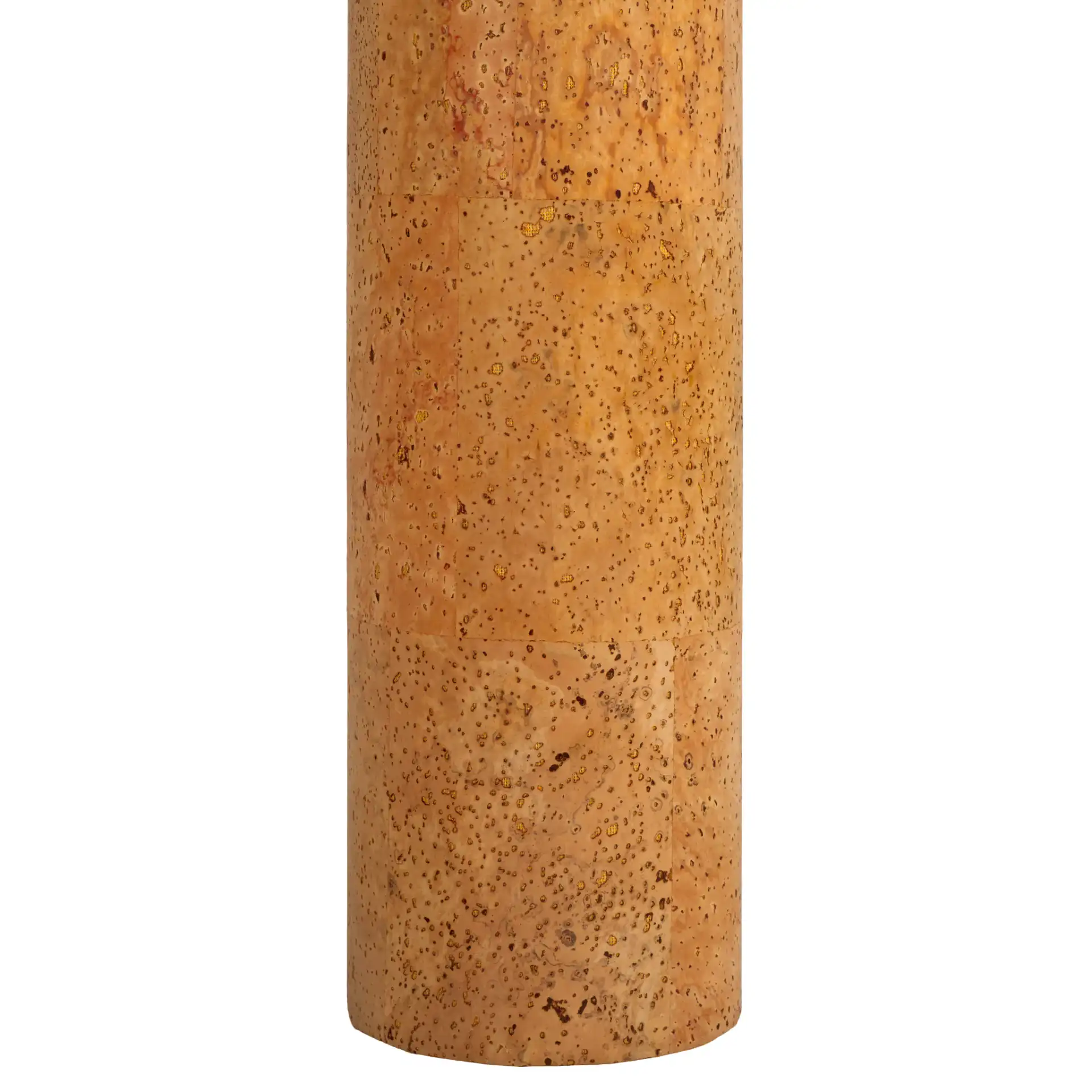 Marilynn Cork Console Table in White / Cork, detail view